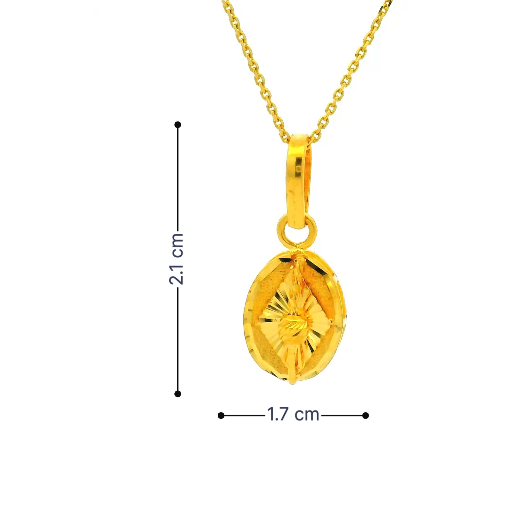 Majestic Glow Gold Pendant