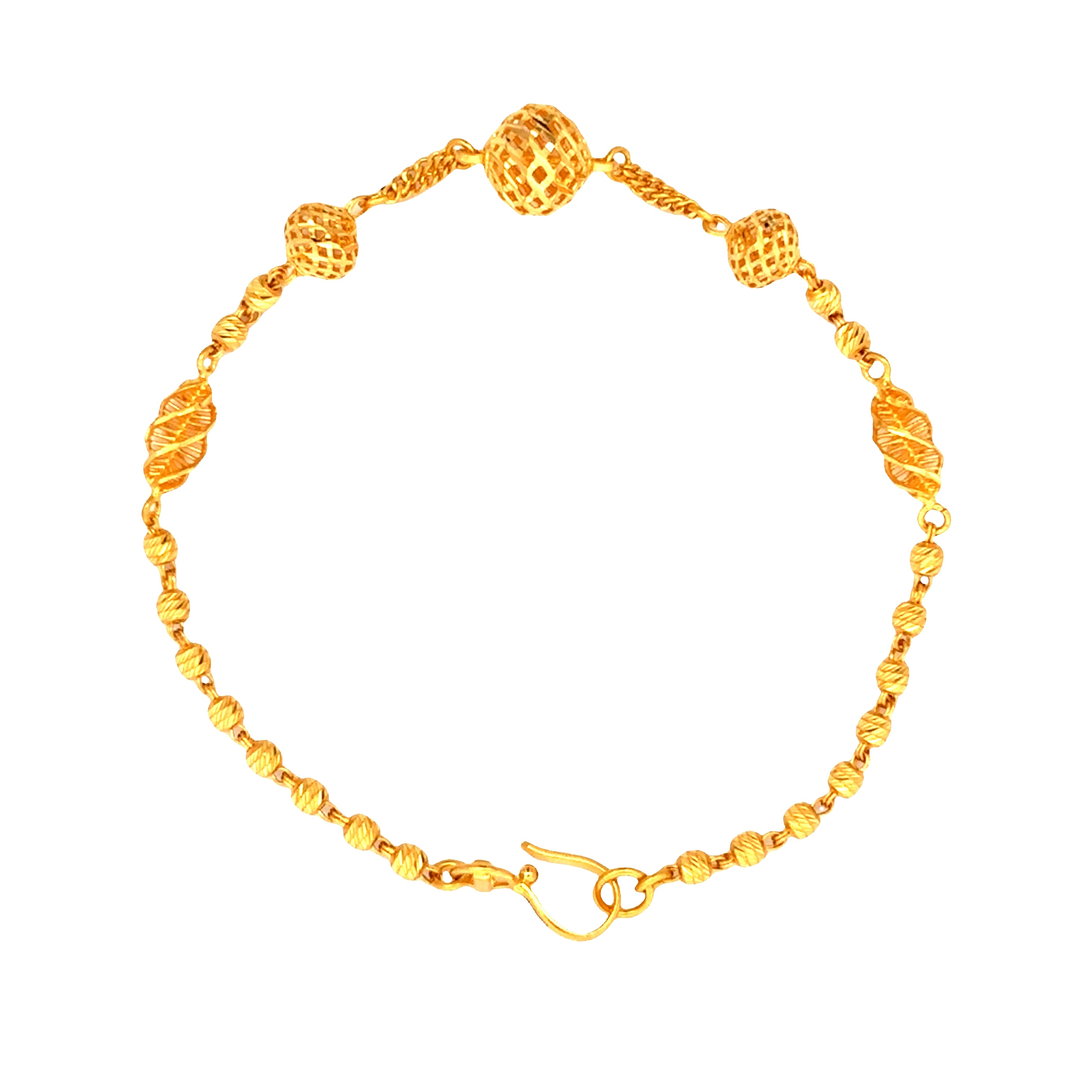 Glamorous Spheres Gold Bracelet