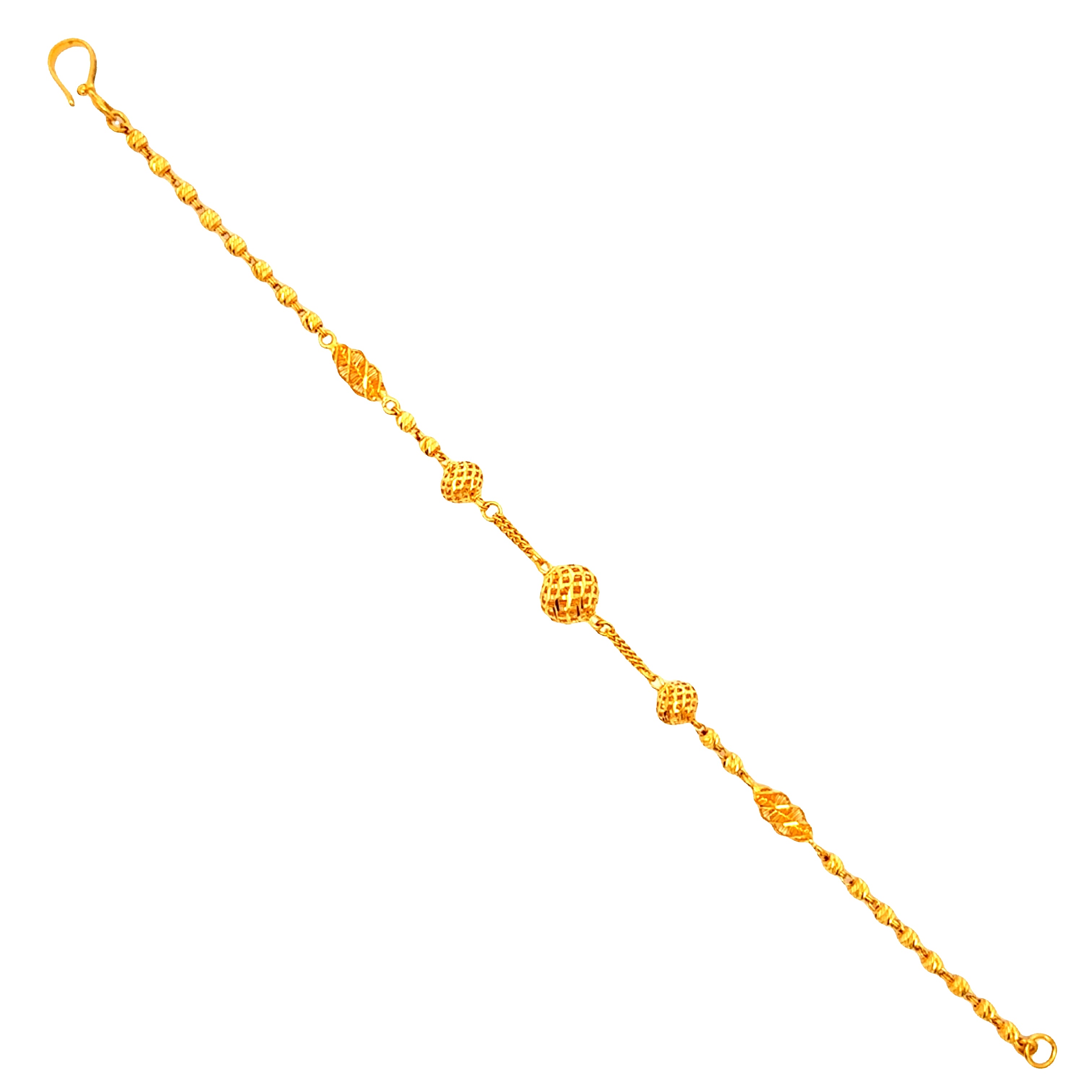 Glamorous Spheres Gold Bracelet