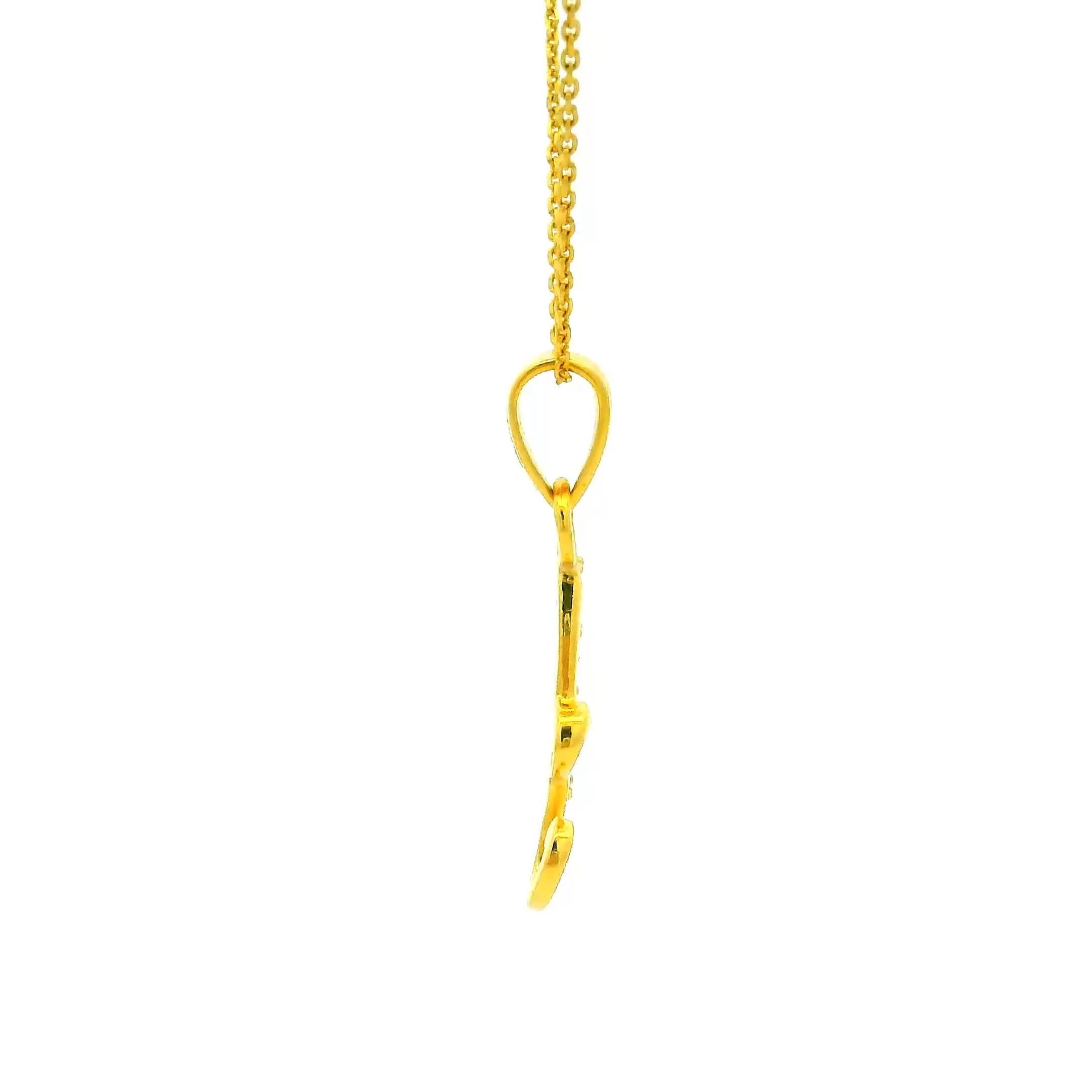 Amazing Dazzle Gold Pendant