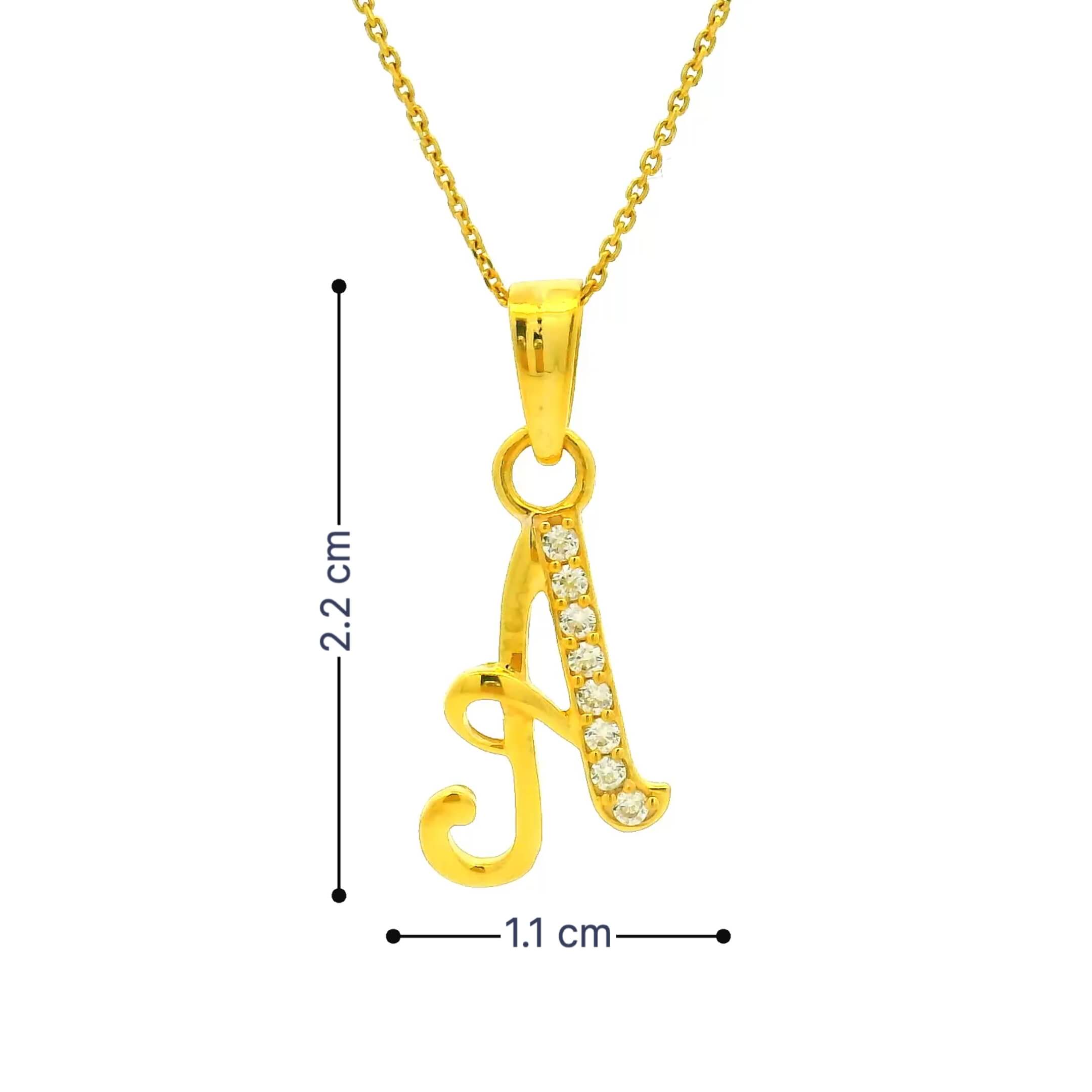 Amazing Dazzle Gold Pendant