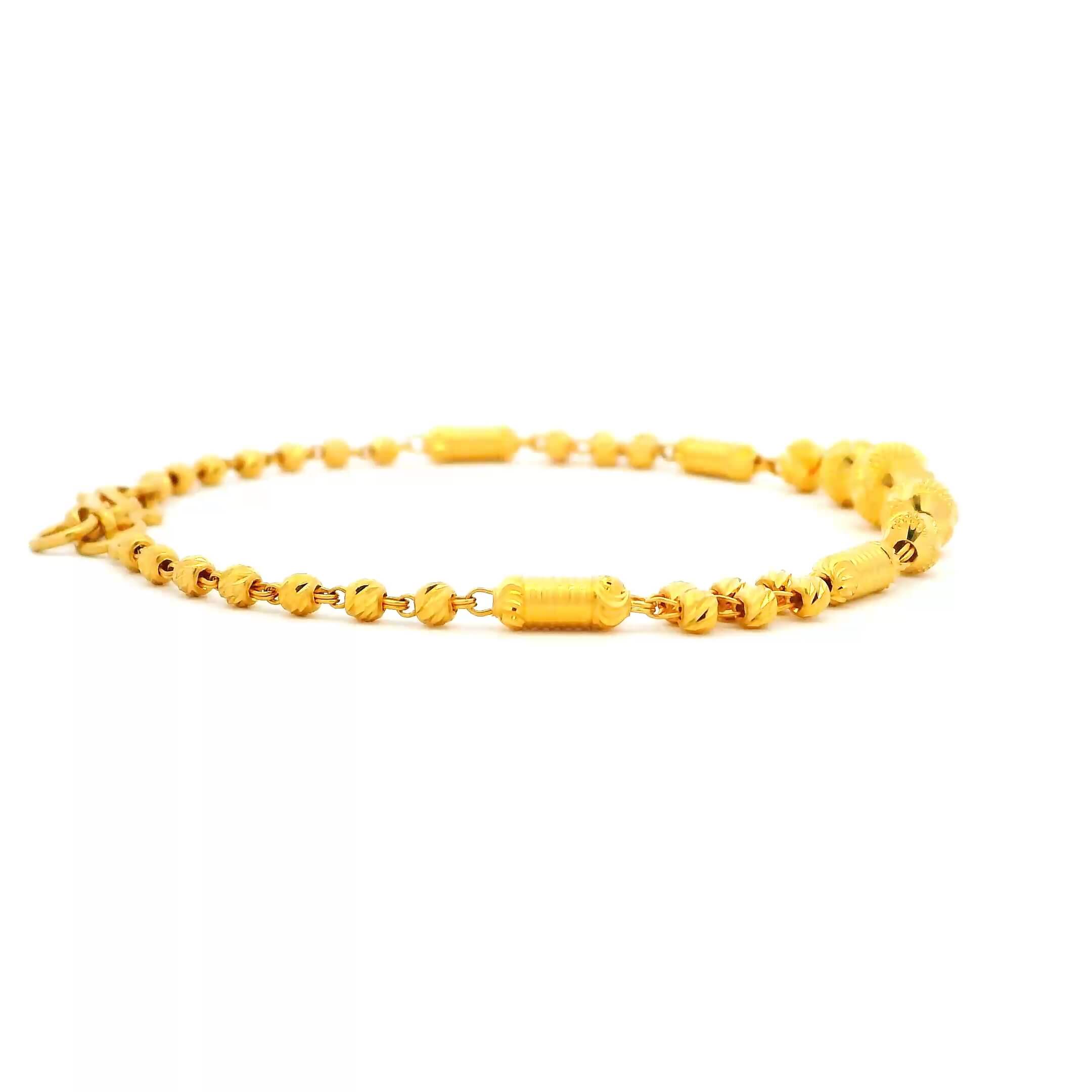 Glamorous Glow Gold Bead Bracelet