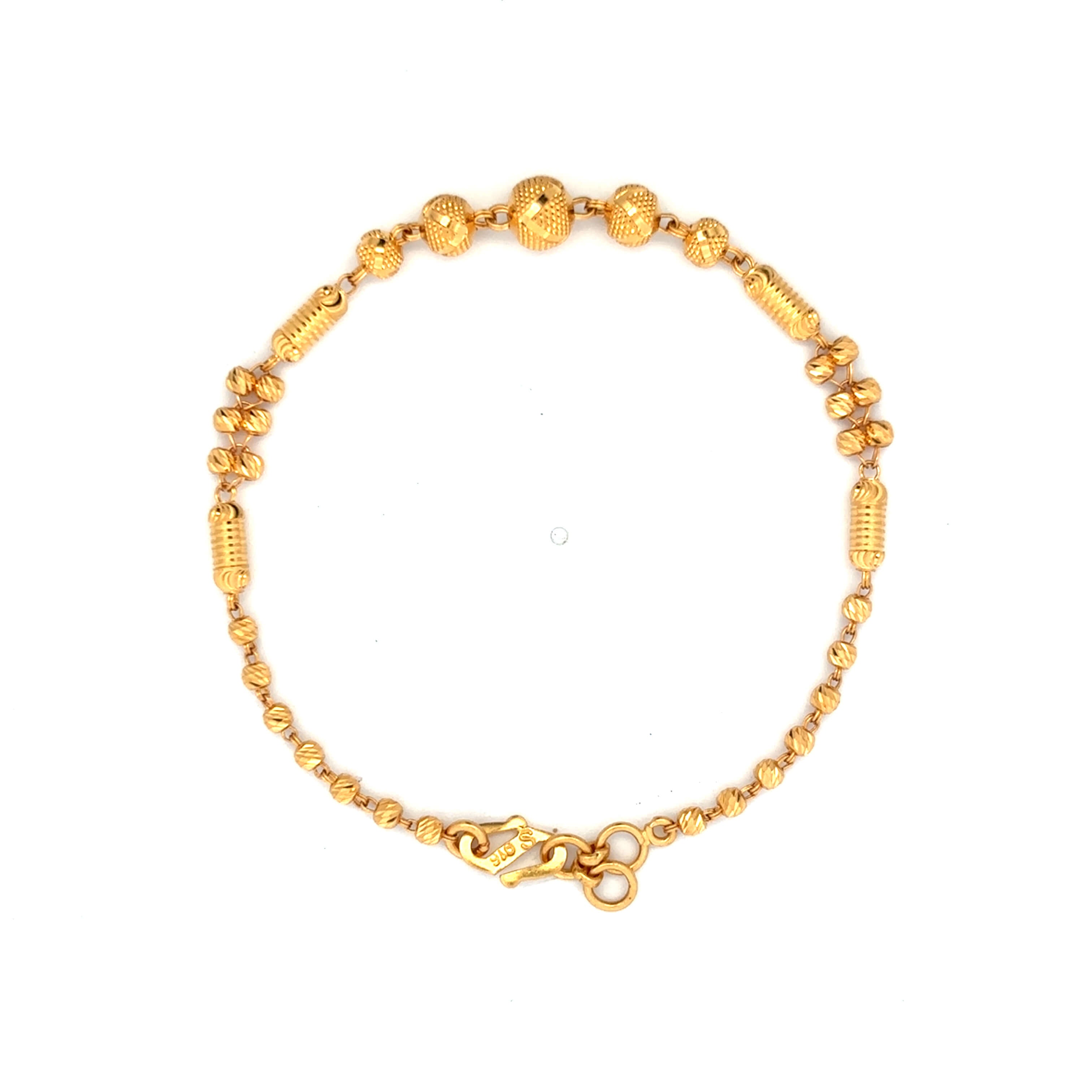 Glamorous Glow Gold Bead Bracelet