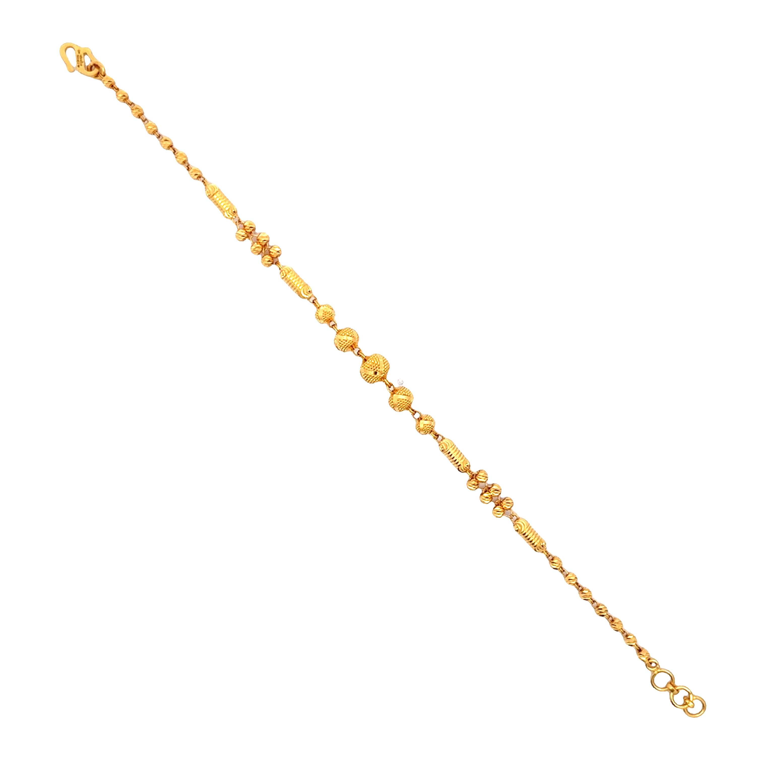 Glamorous Glow Gold Bead Bracelet