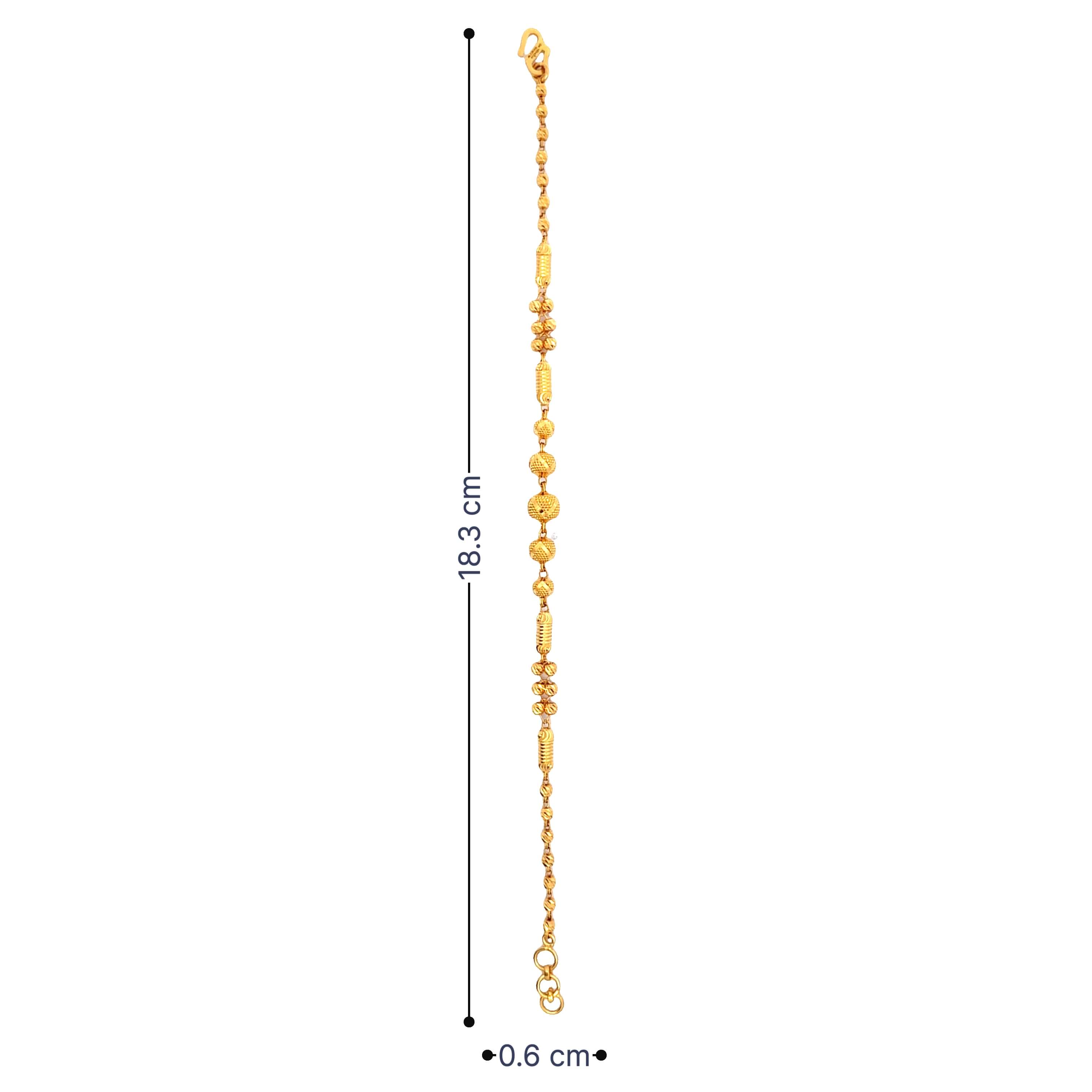 Glamorous Glow Gold Bead Bracelet