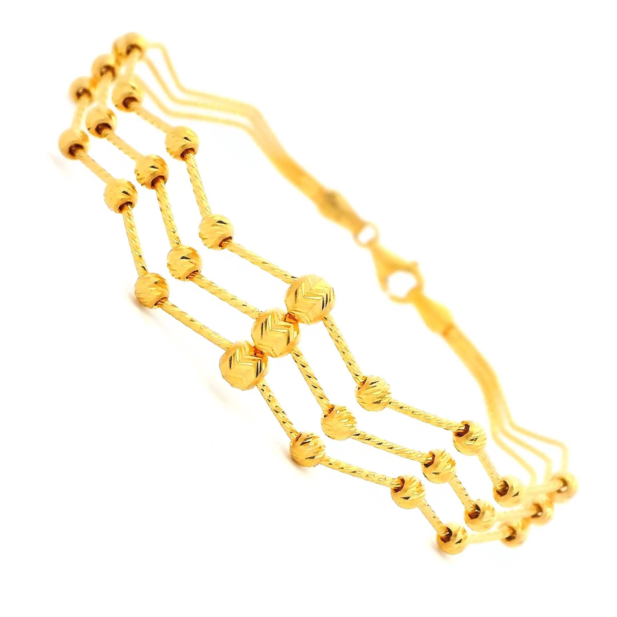 Chic Curvy Gold Bracelet