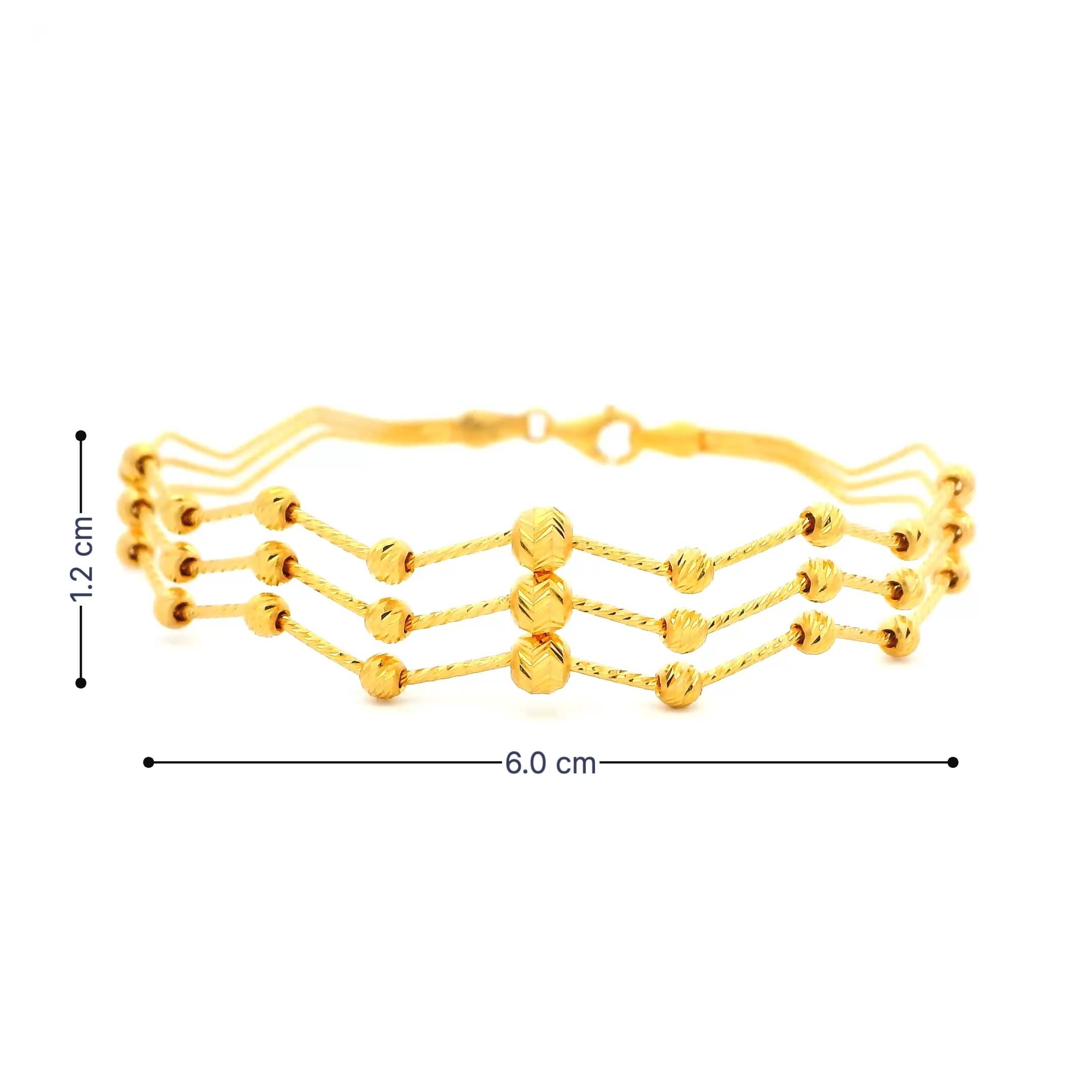 Chic Curvy Gold Bracelet