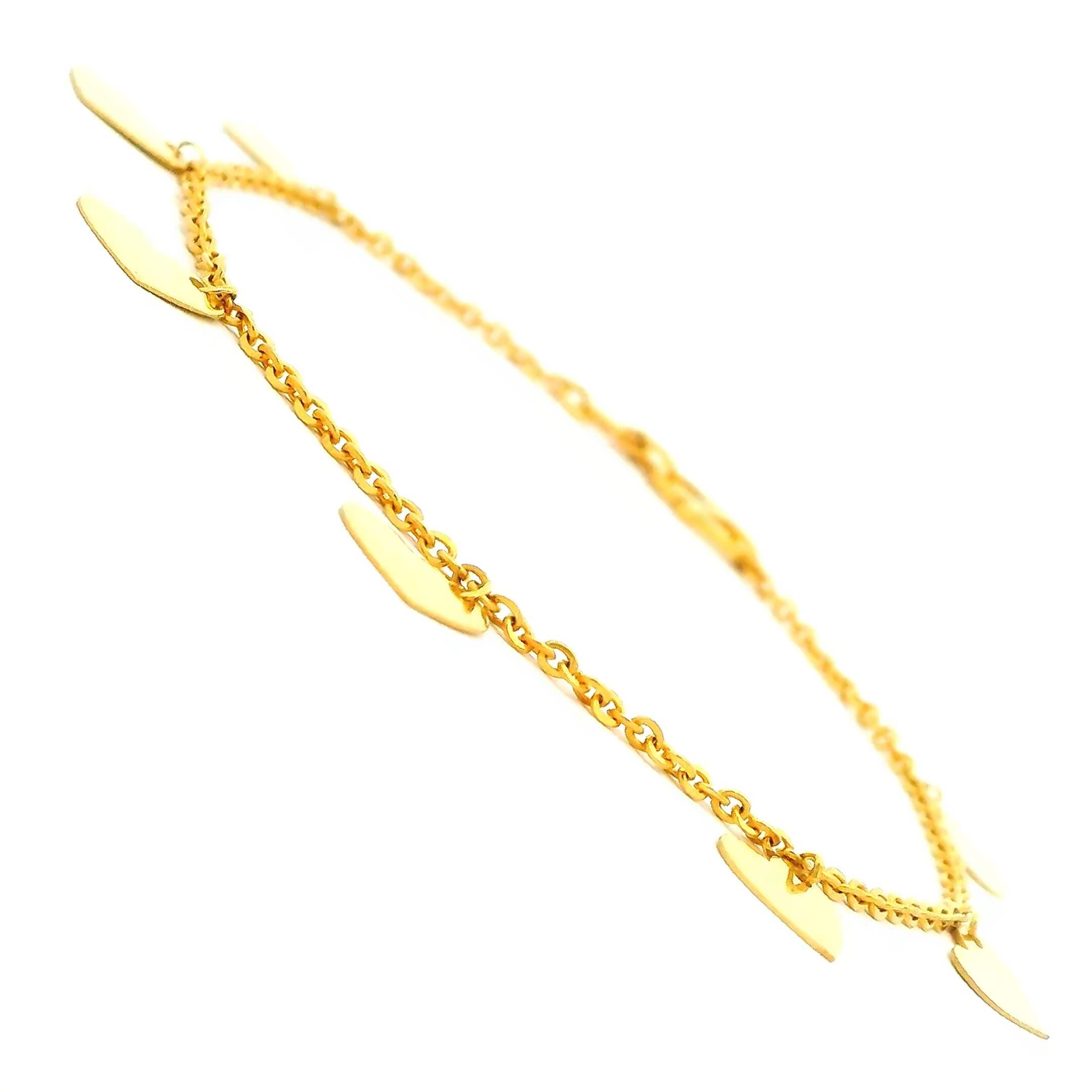 Hearty Glow Gold Bracelet