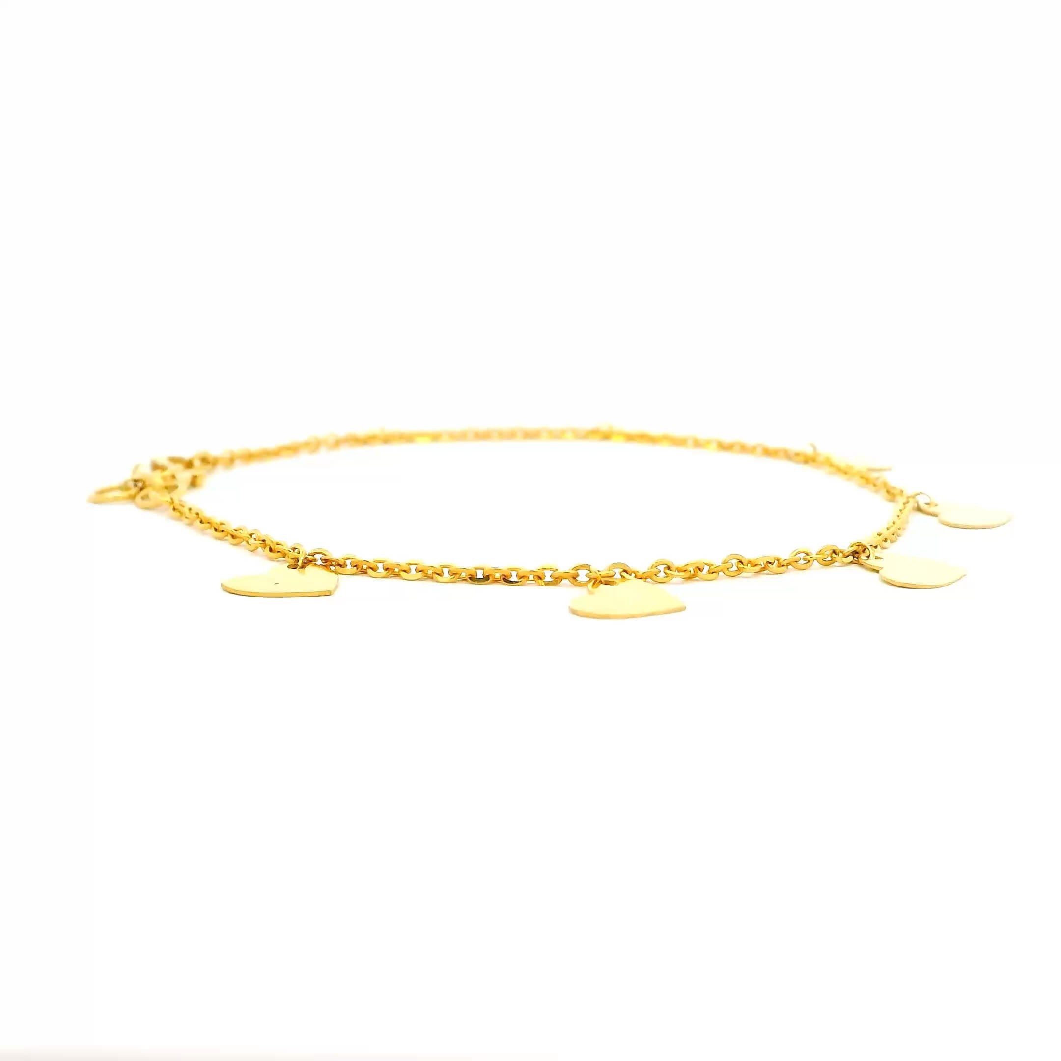 Hearty Glow Gold Bracelet