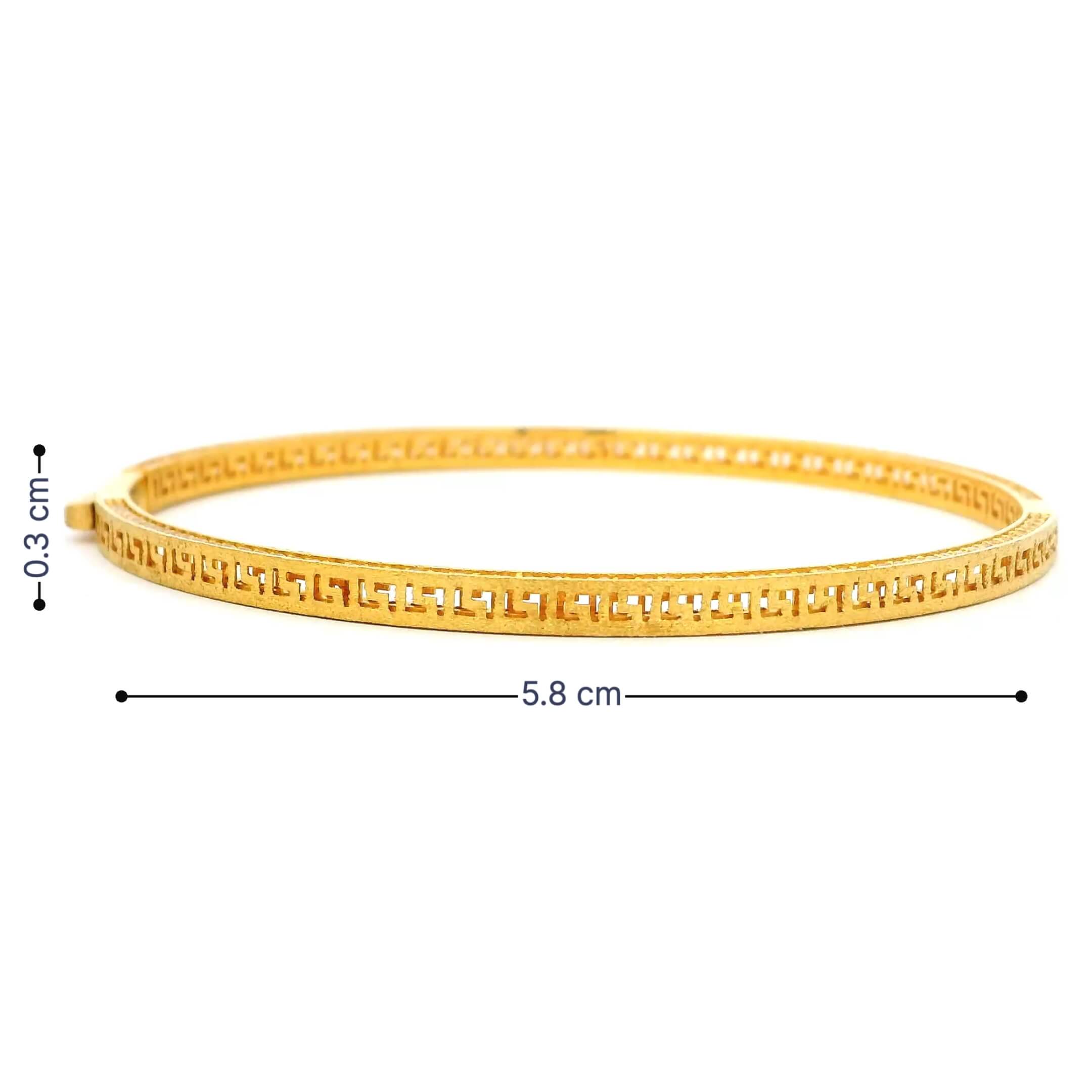 22K Chic Luxe Gold Bracelet for Women