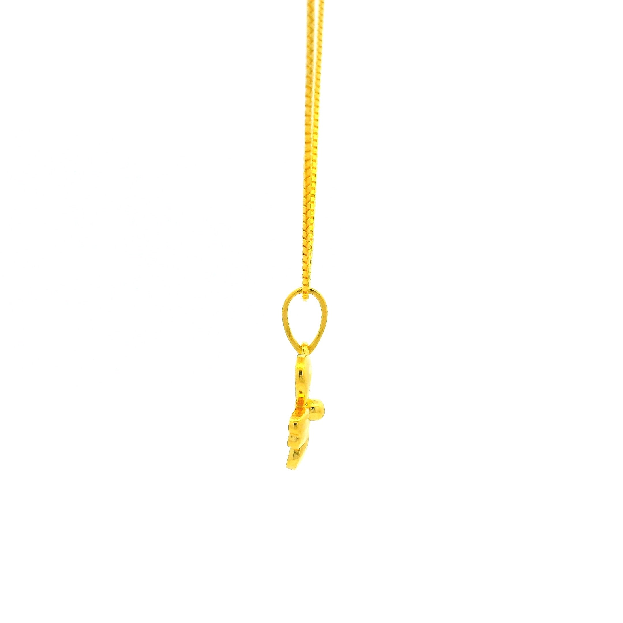 Graceful Blossom Gold Pendant
