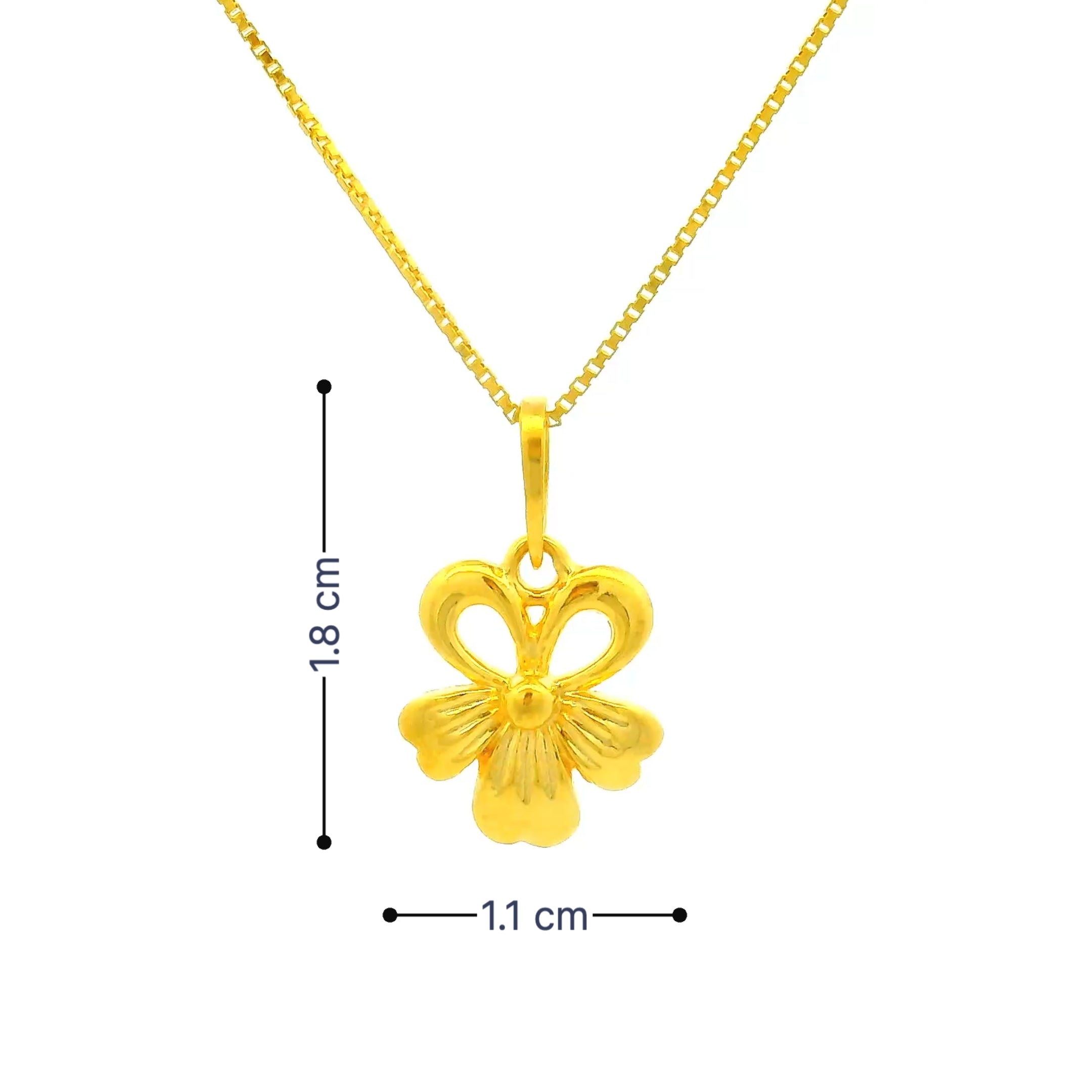 Graceful Blossom Gold Pendant