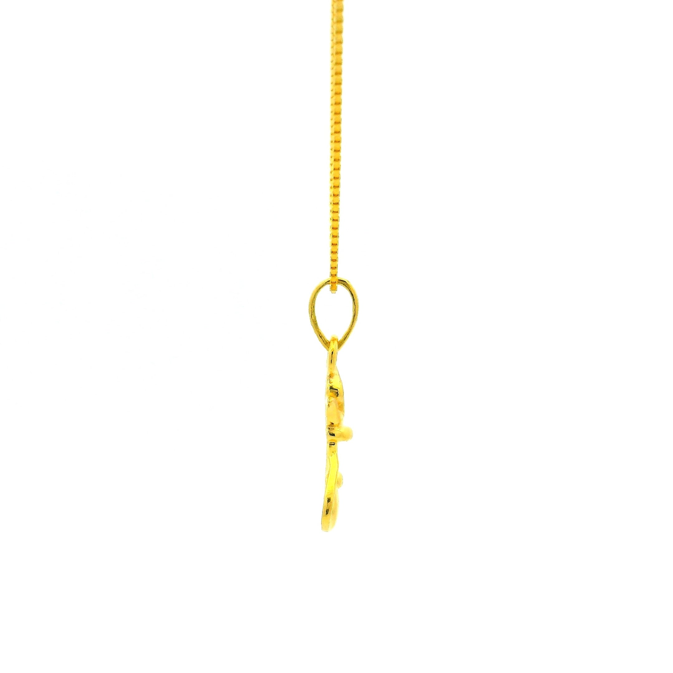 Luxurious Lotus Gold Pendant