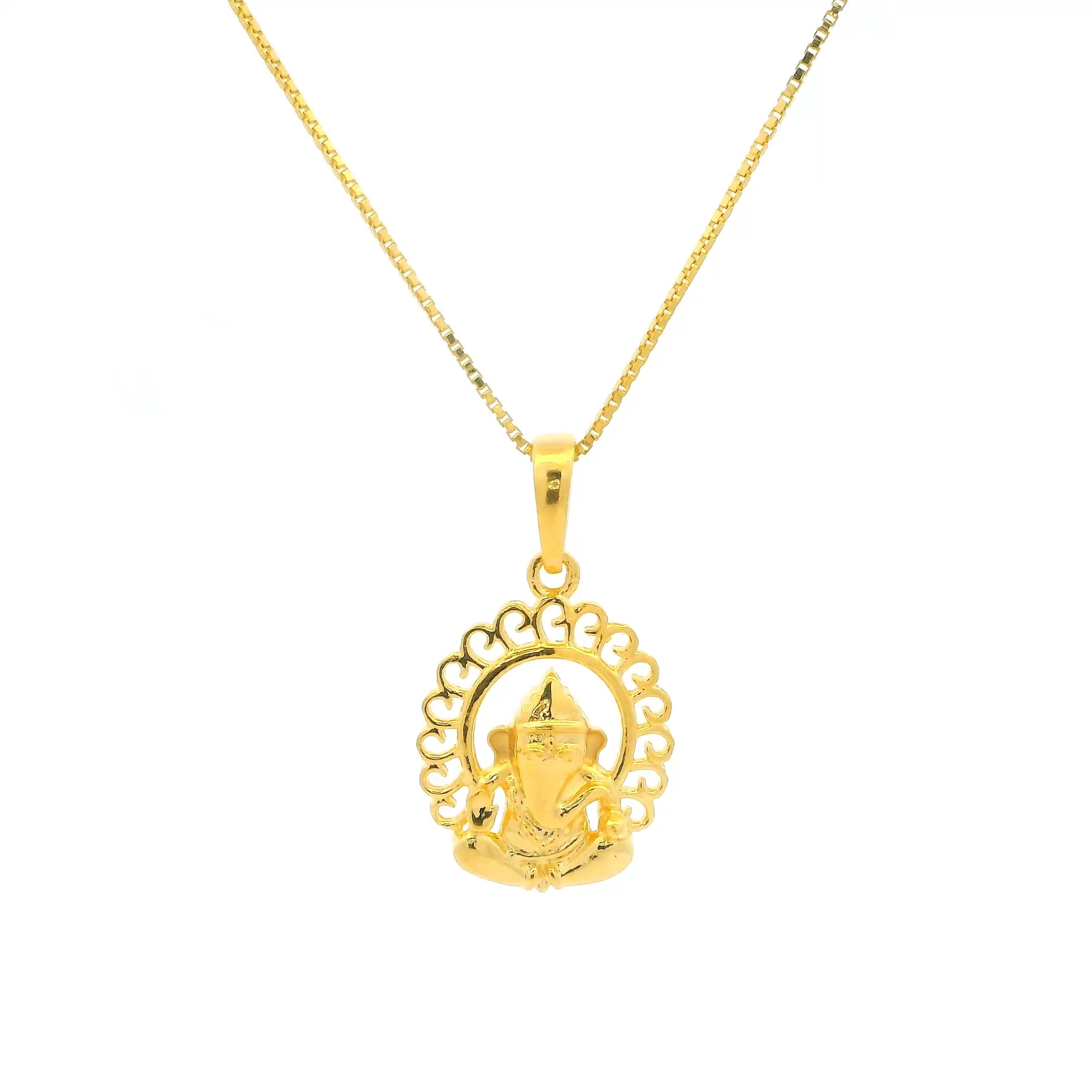 Ethereal Elegance Gold Pendant