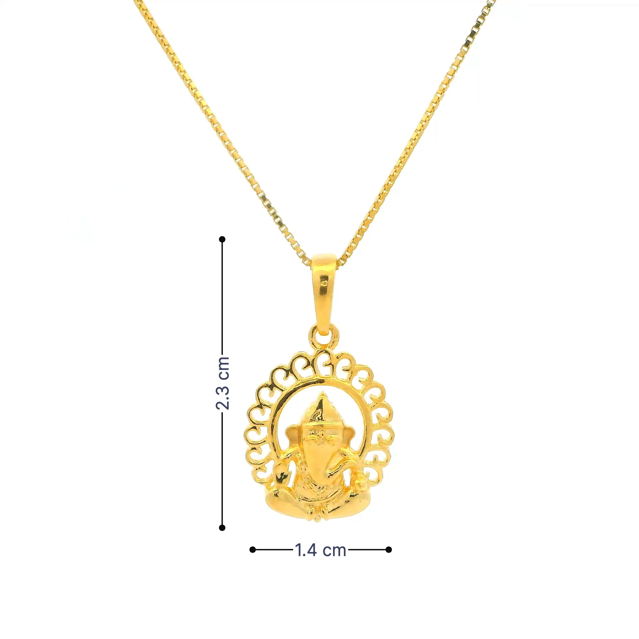 Ethereal Elegance Gold Pendant