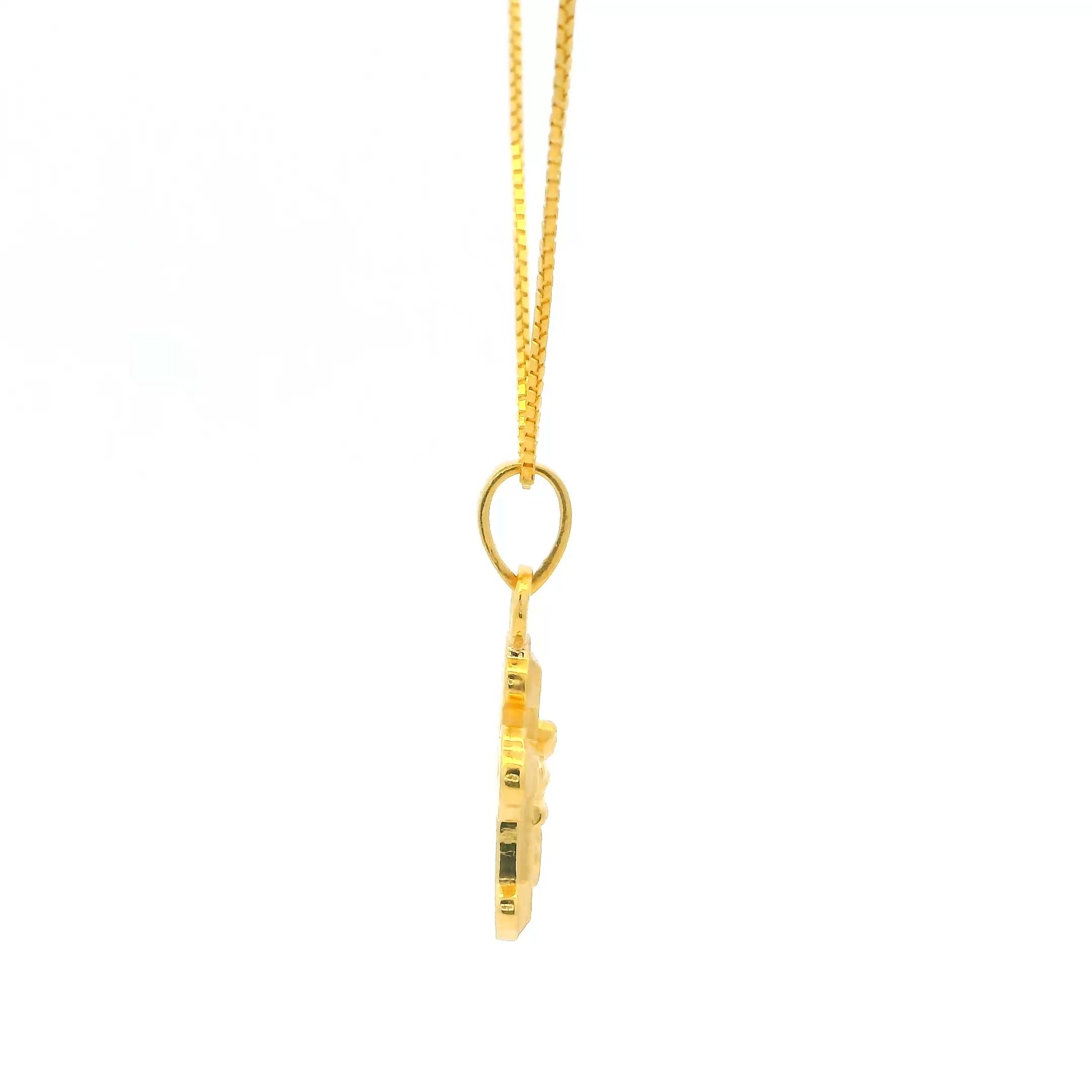 Ethereal Shine Gold Pendant
