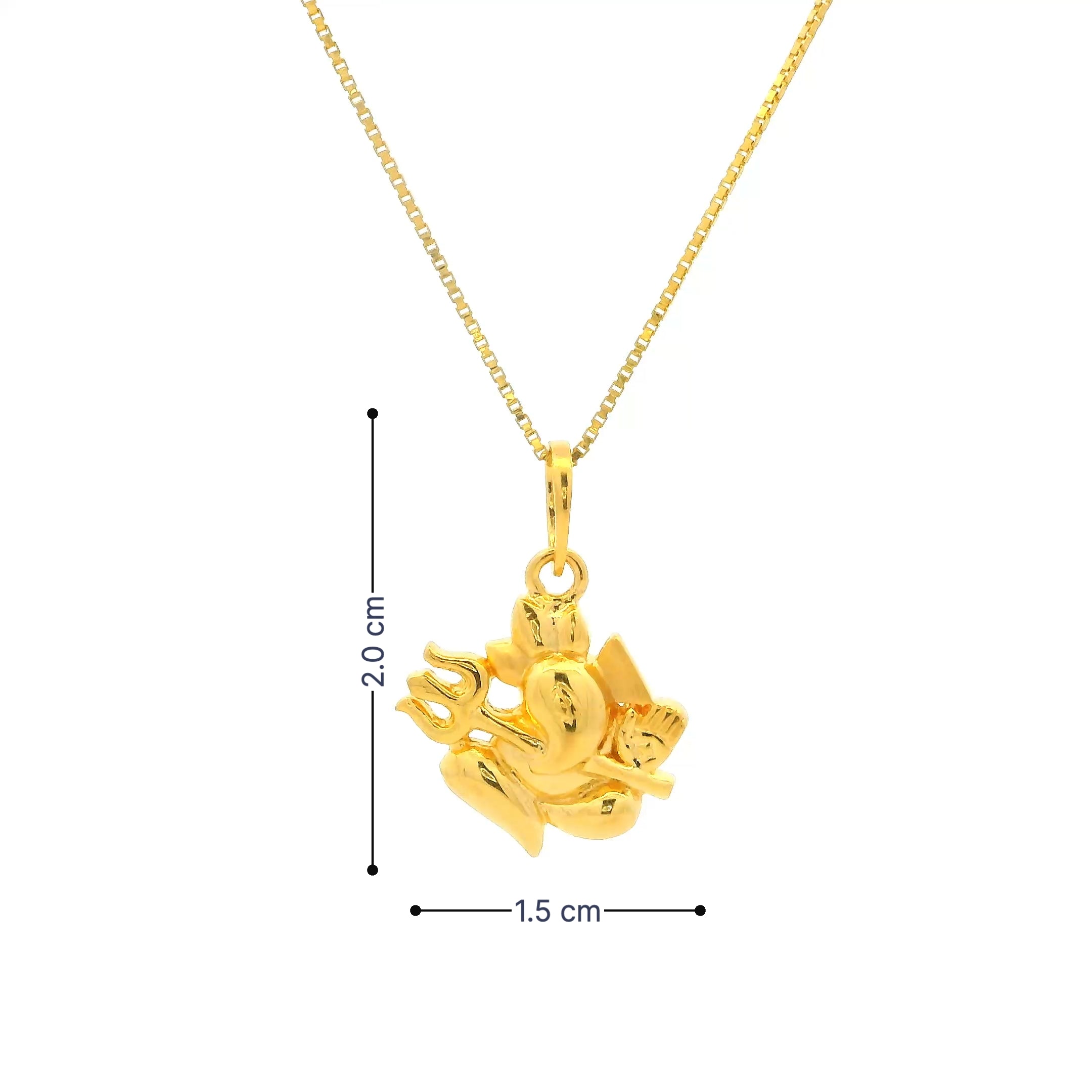 Celestial Shine Gold Pendant