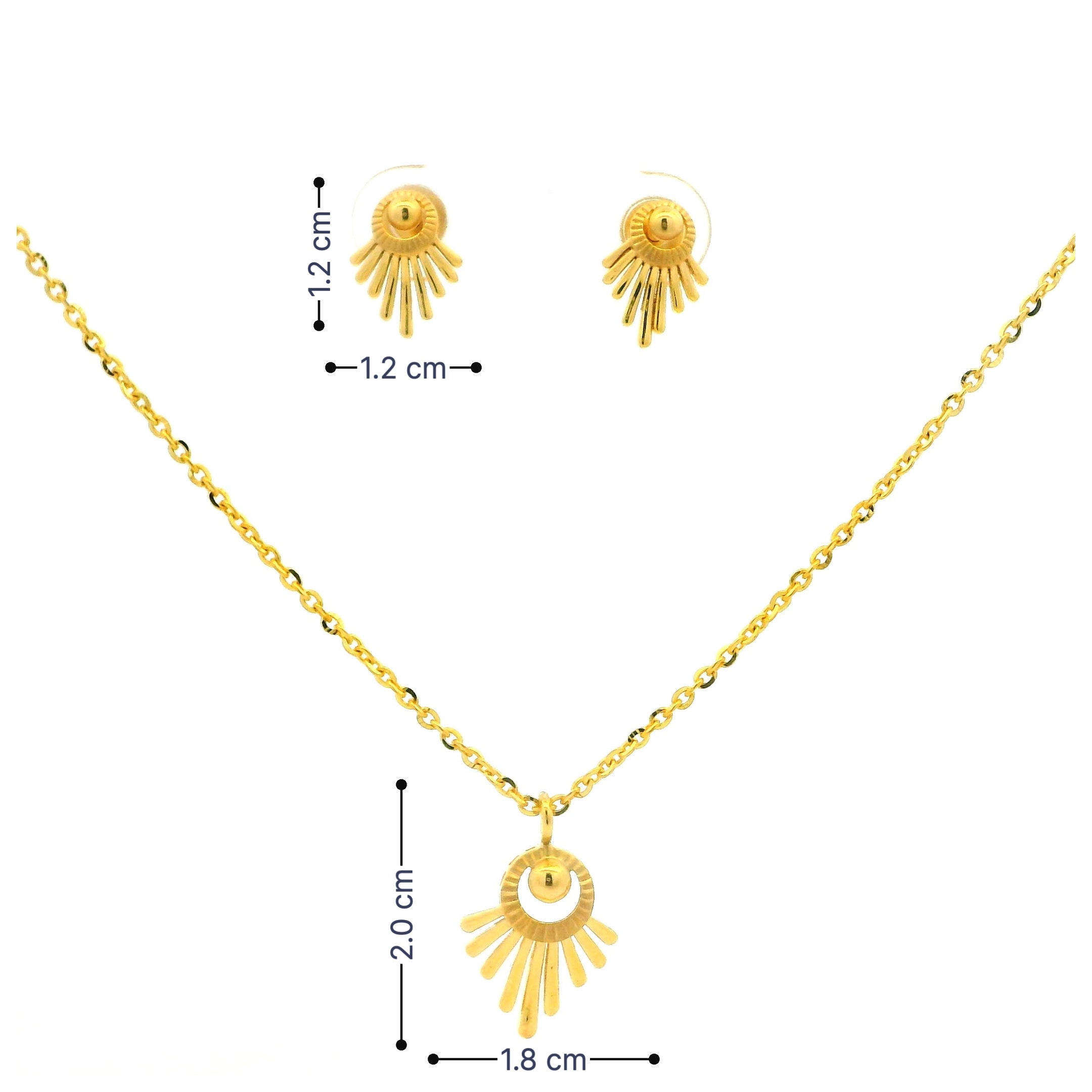 Gold Pendant Set