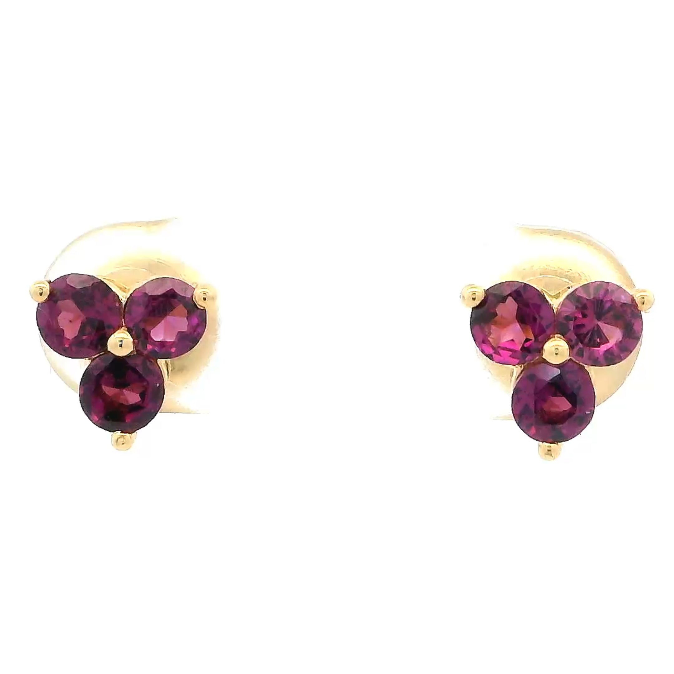 Royal Red Gold Earrings