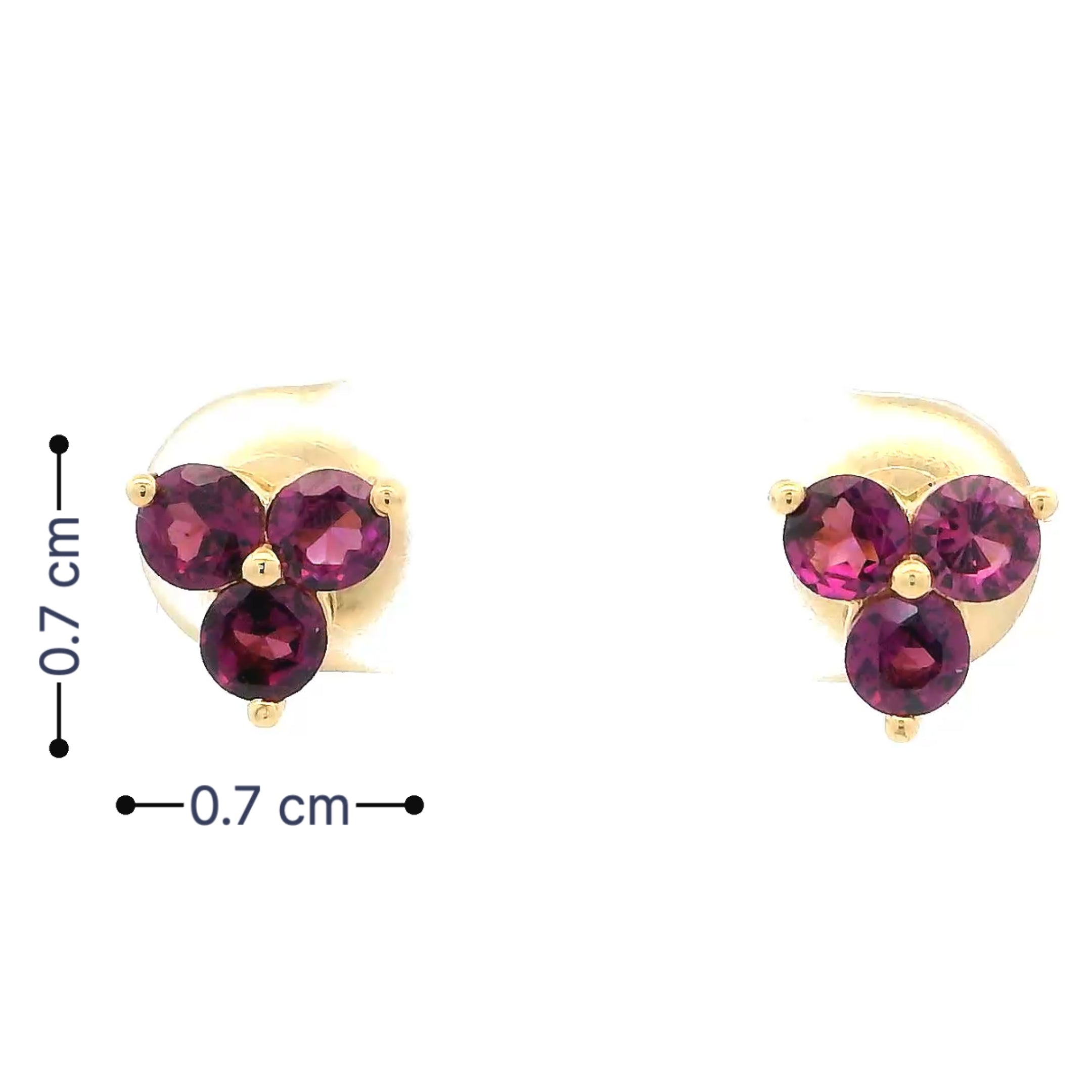 Royal Red Gold Earrings