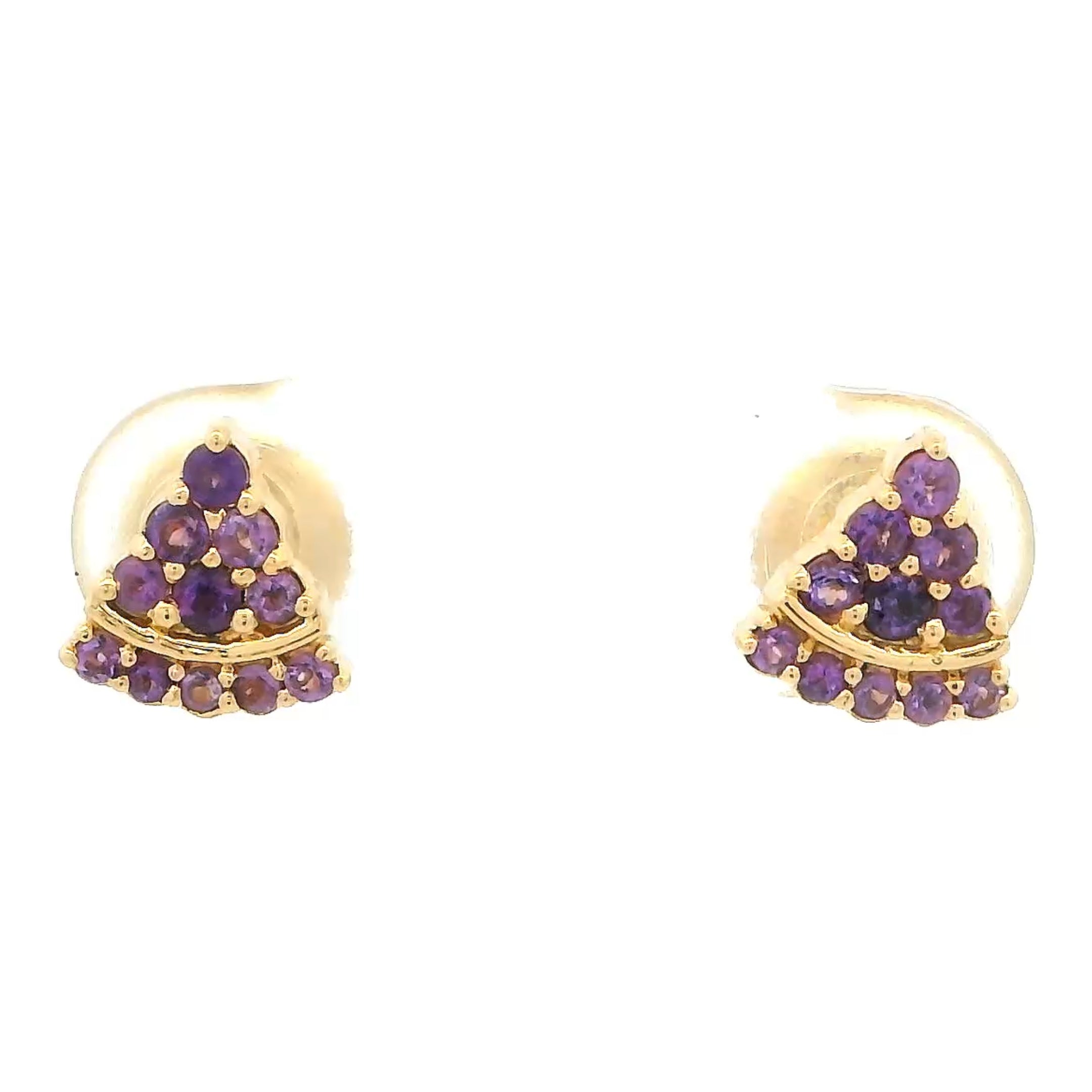 Red Shine Gold Earrings