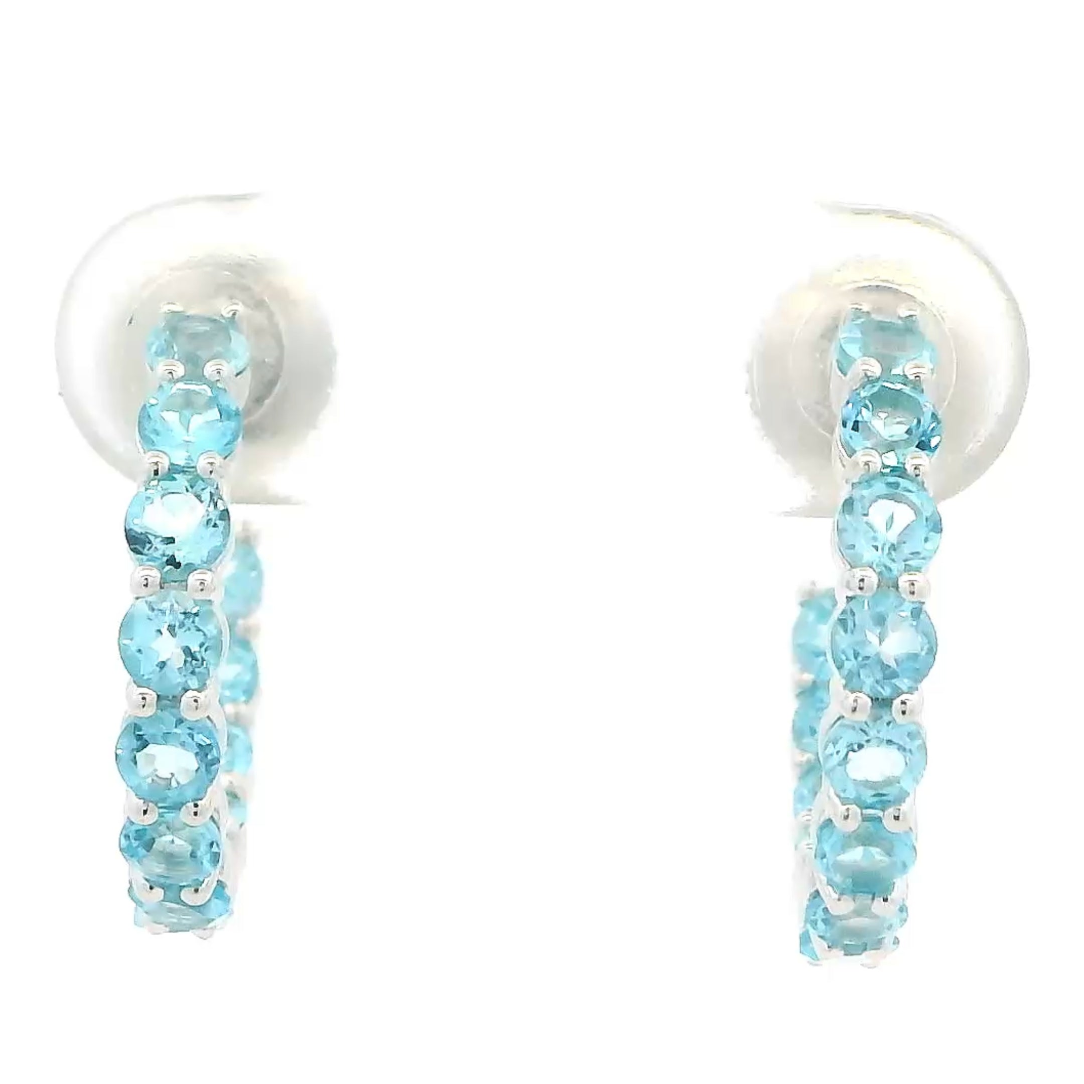 Azure Shine Gold Earrings