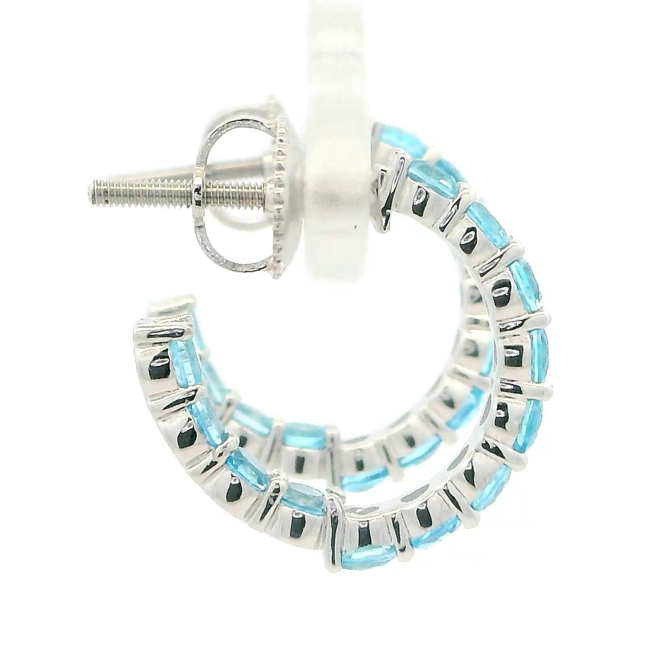 Azure Shine Gold Earrings