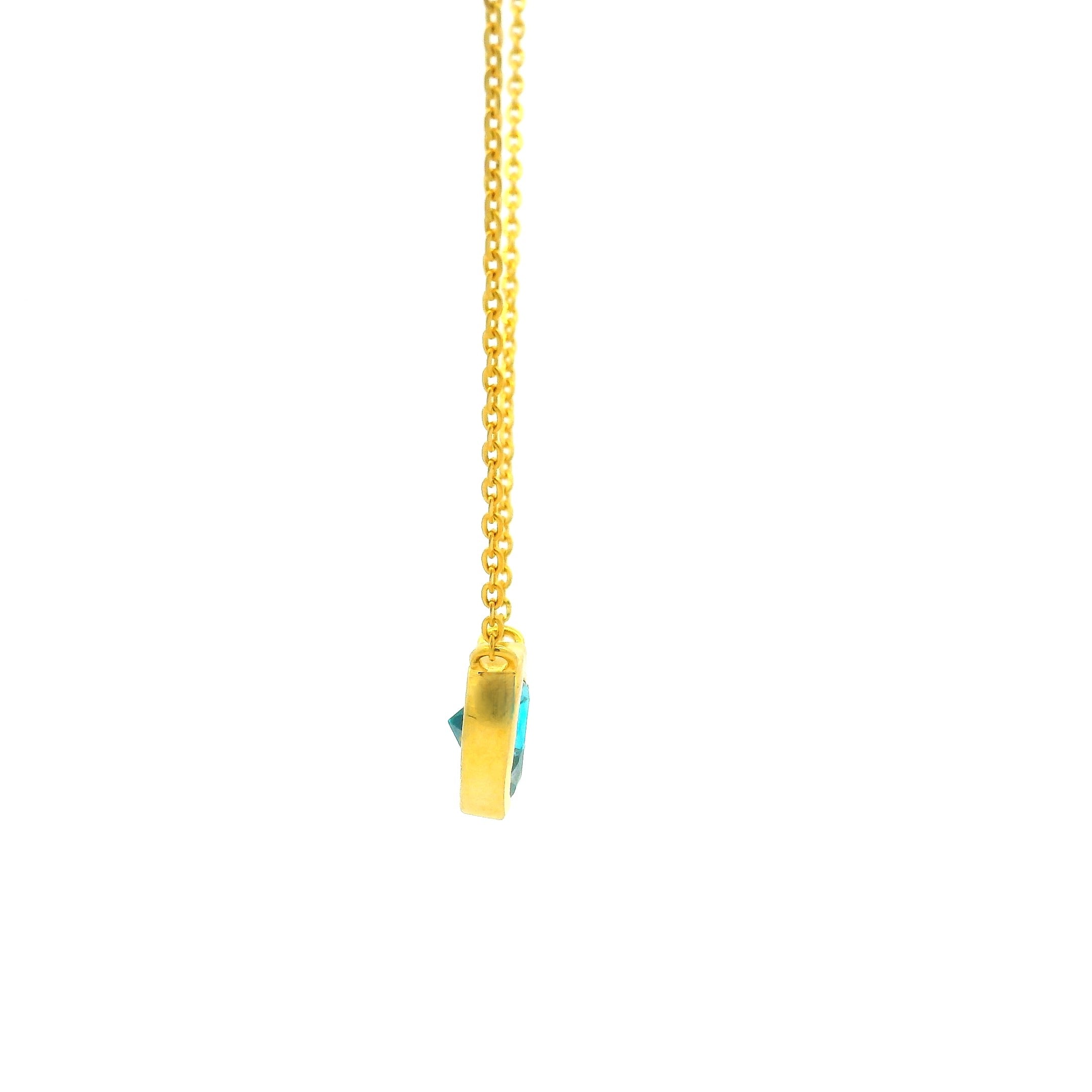 Vibrant Verdant Gold Necklace
