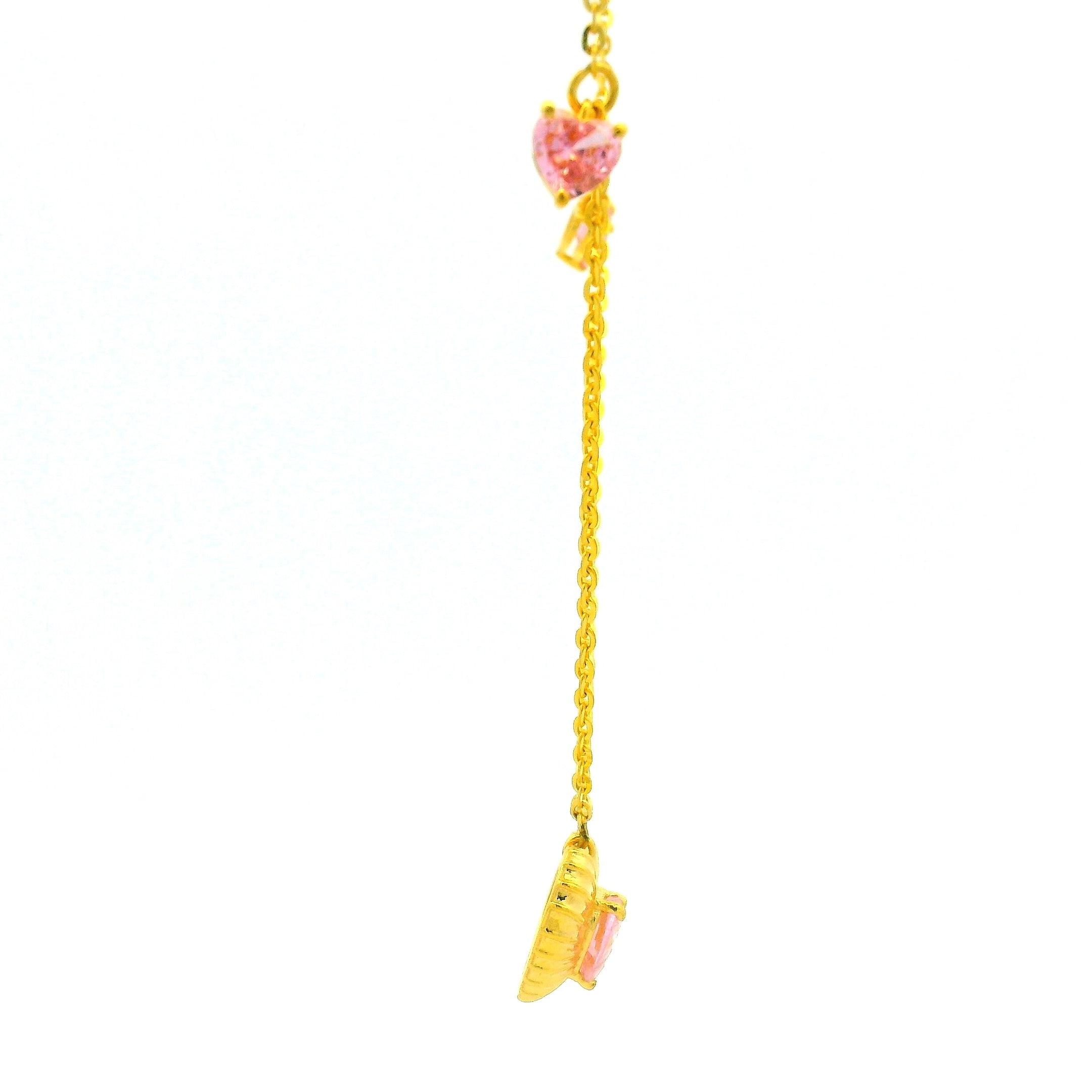 Radiant Heart Gold Necklace Set