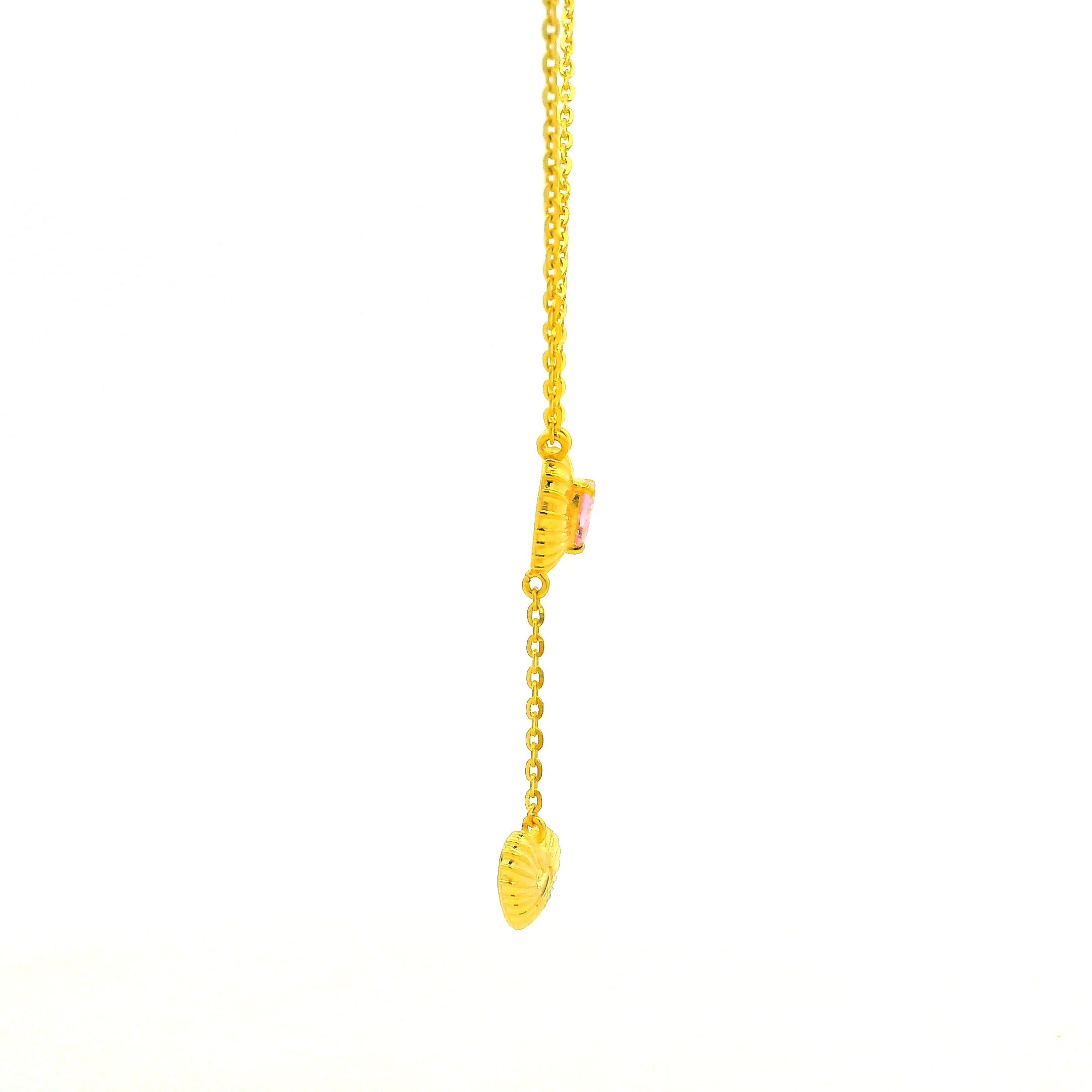 Charismatic Glow Gold Necklace Set
