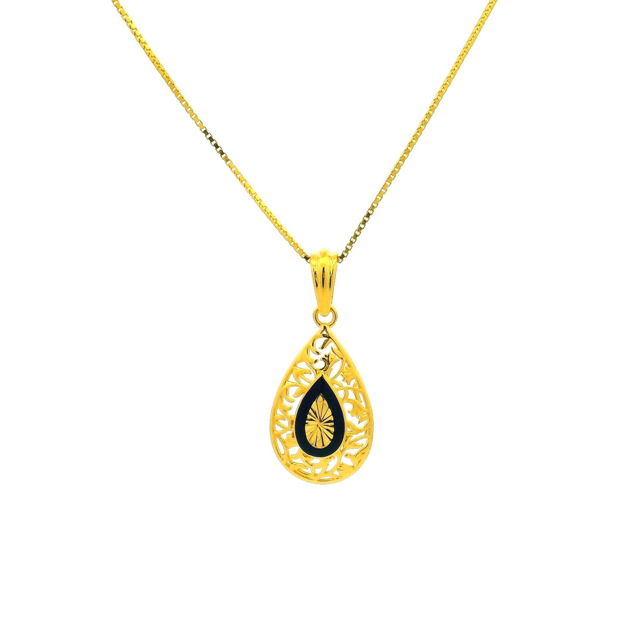 Gold Pendant Set