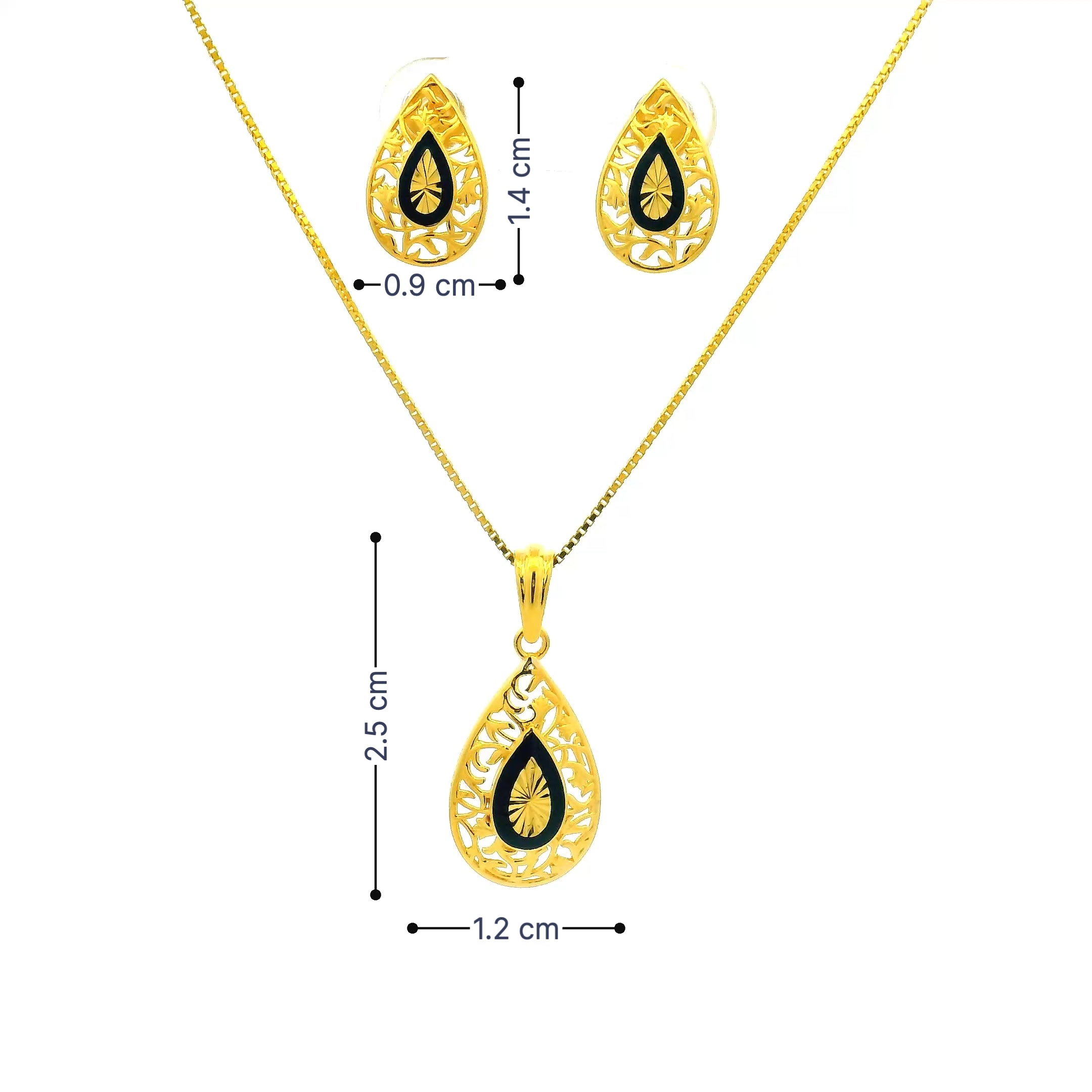 Gold Pendant Set