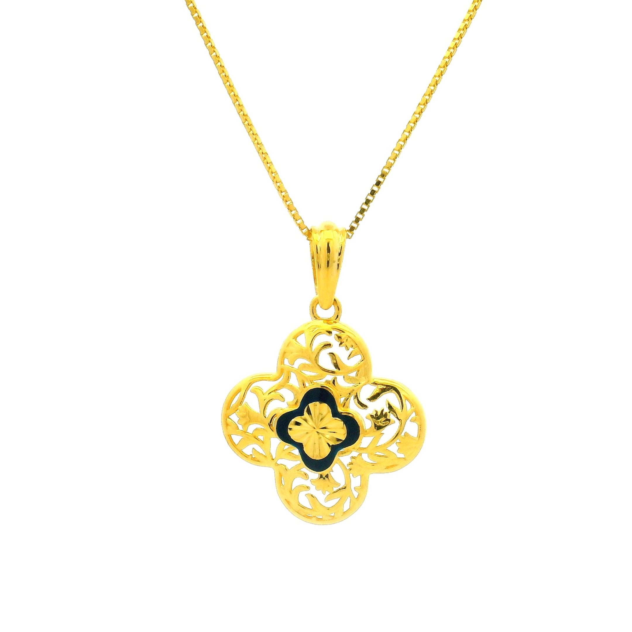 Gold Pendant Set