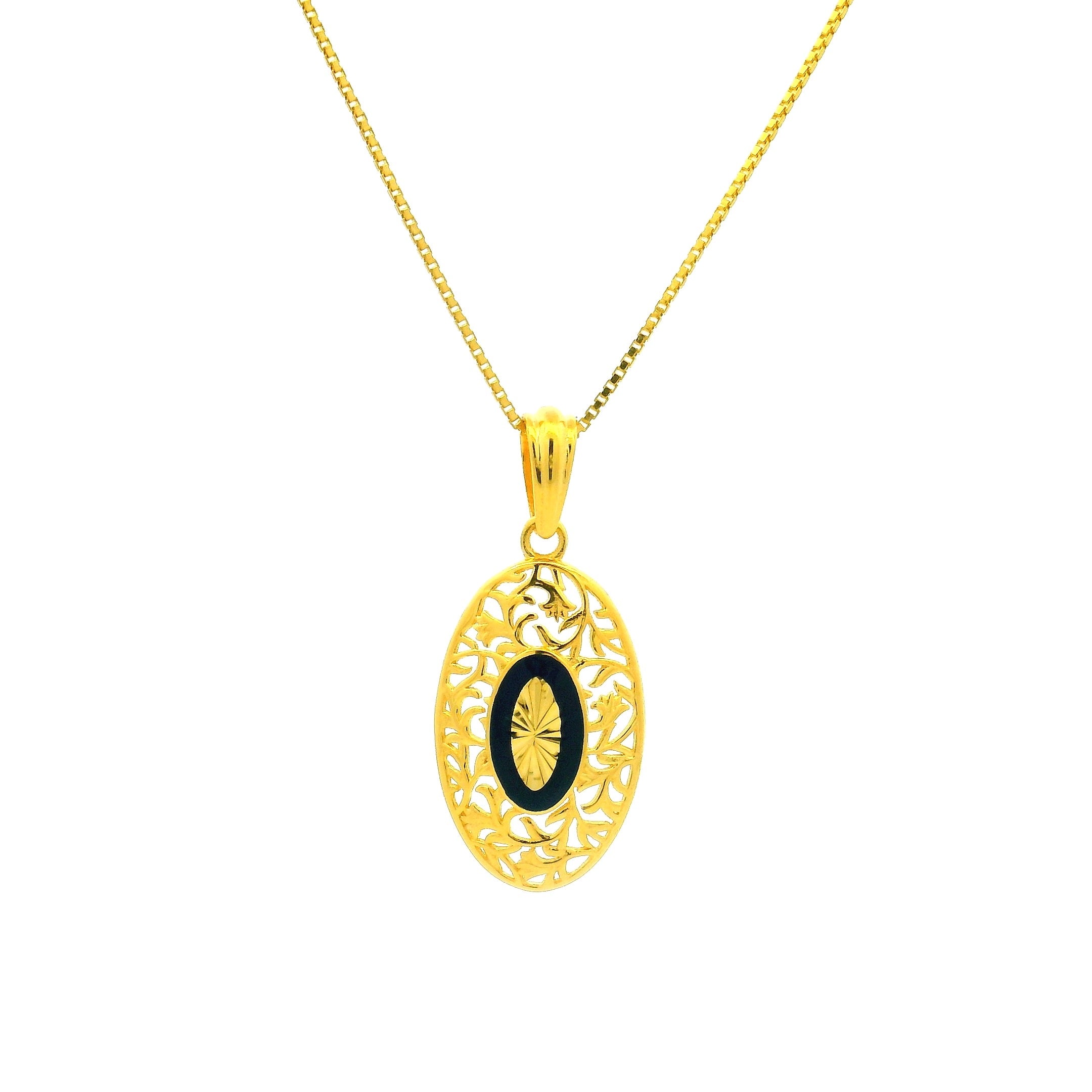 Gold Pendant Set