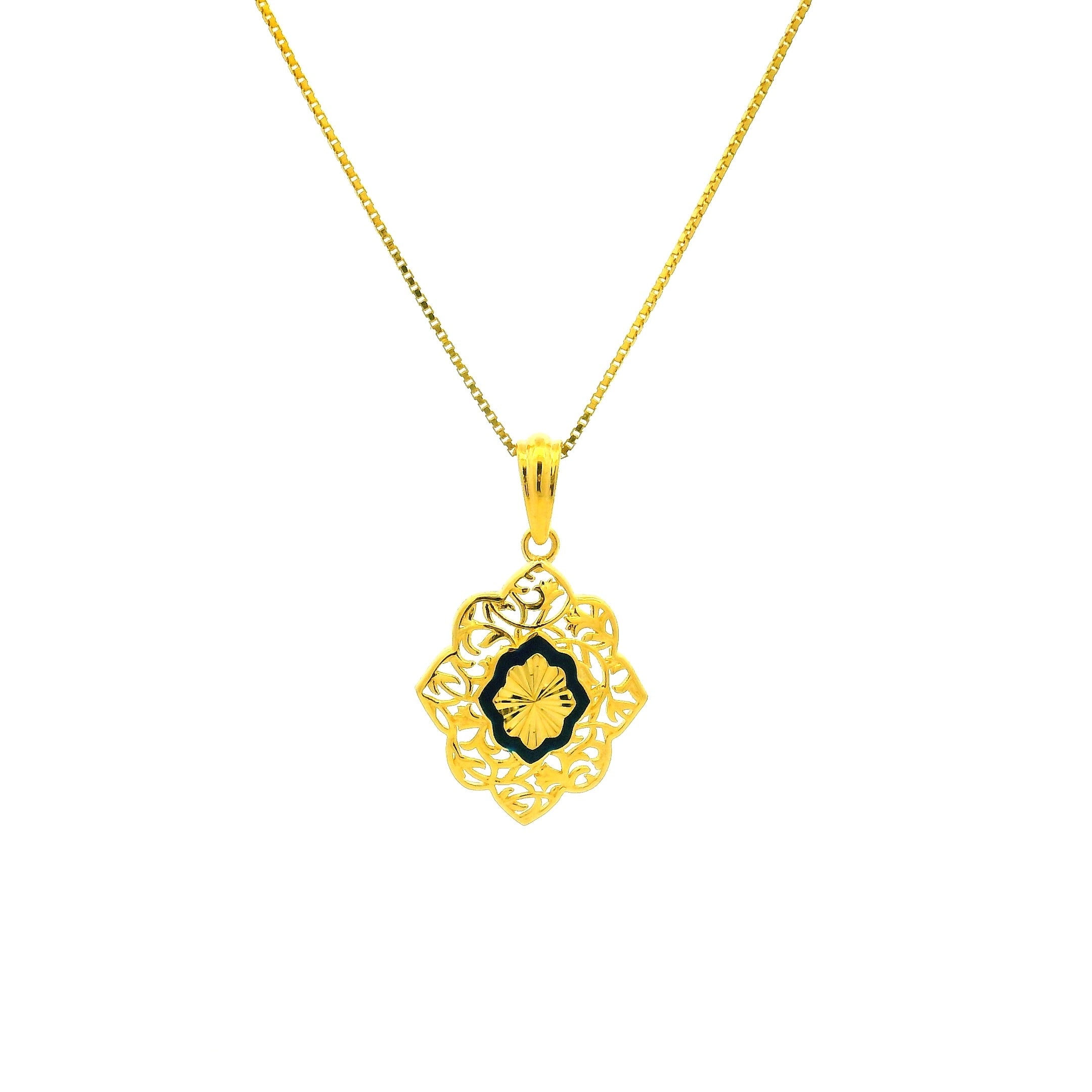 Gold Pendant Set