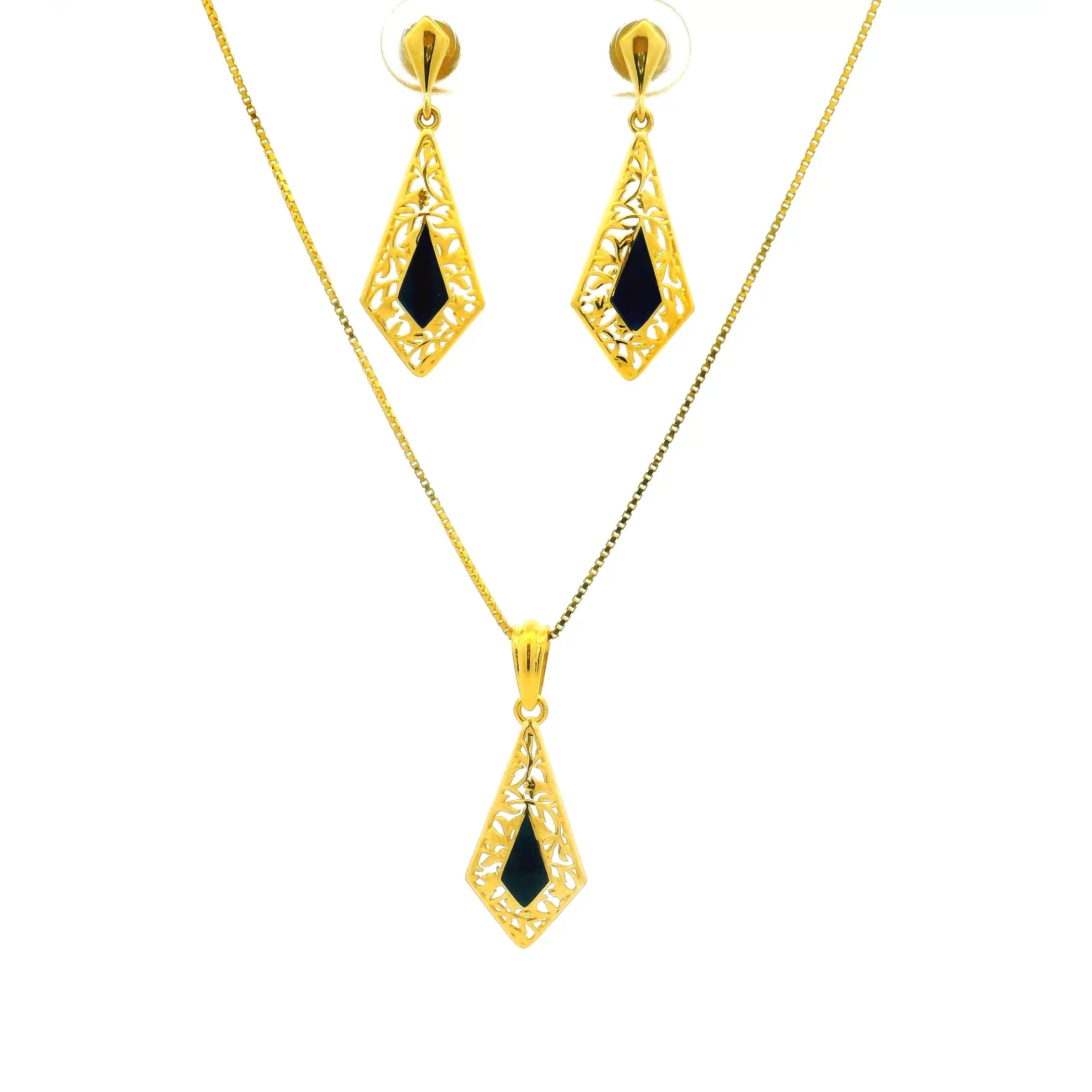 Gold Pendant Set