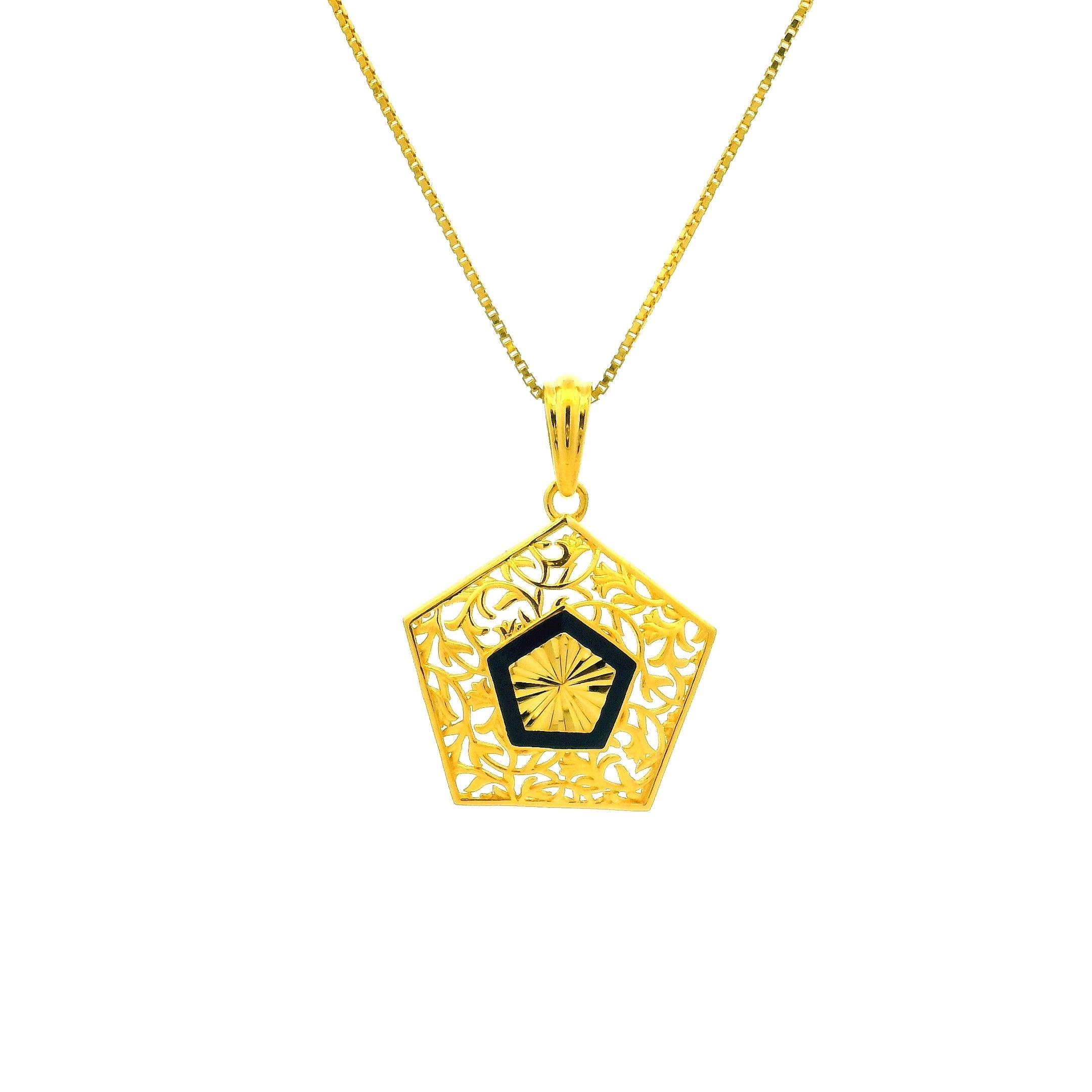 Gold Pendant Set