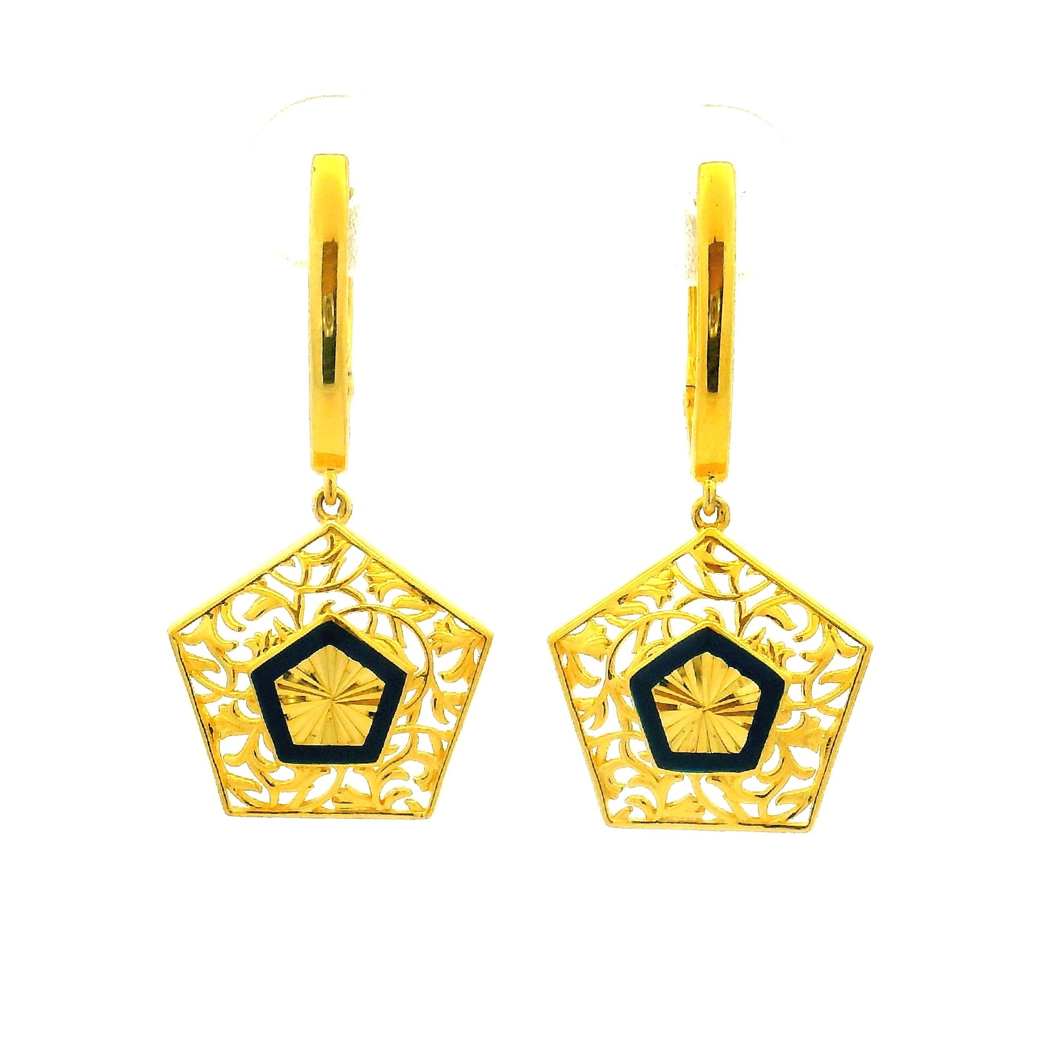Gold Pendant Set
