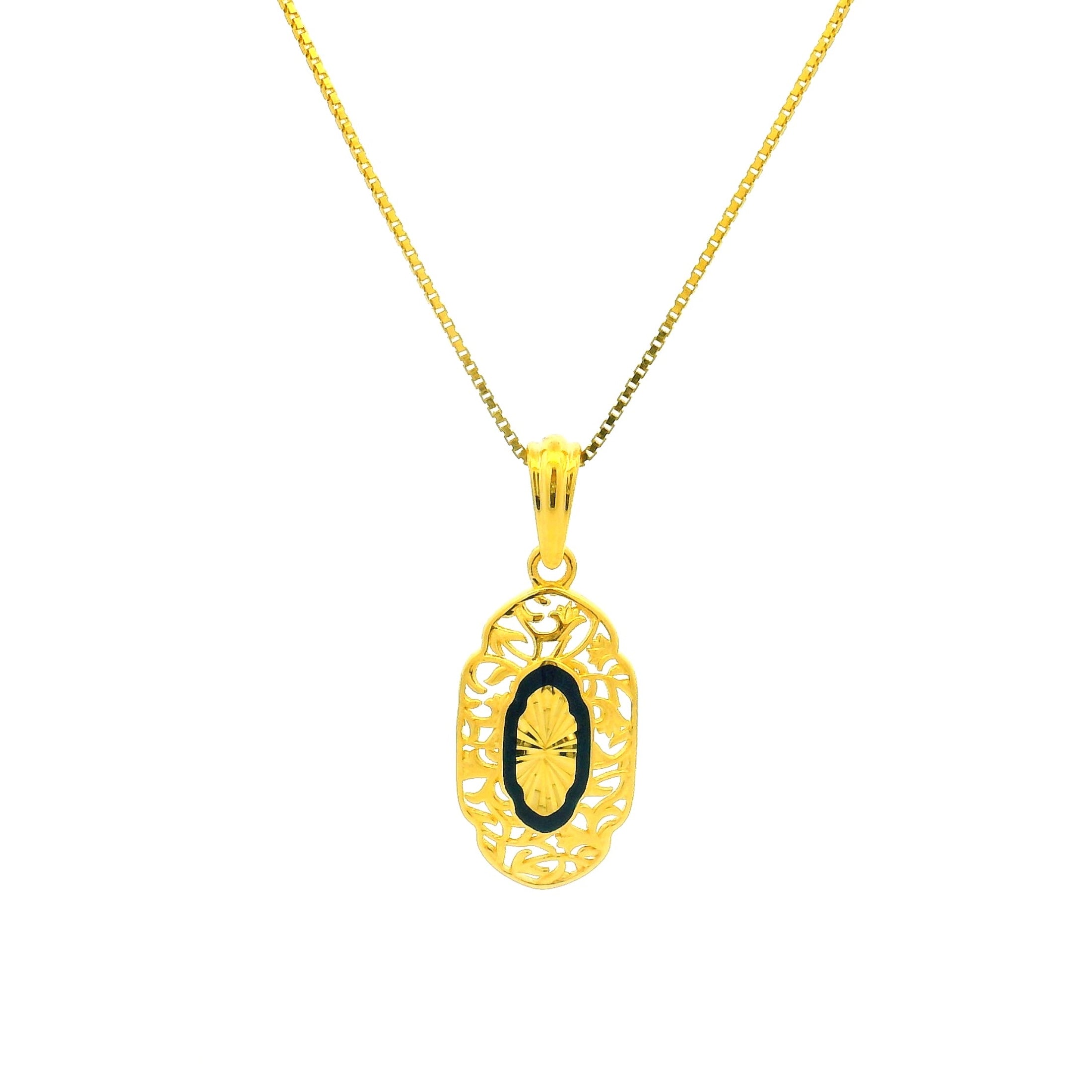 Gold Pendant Set