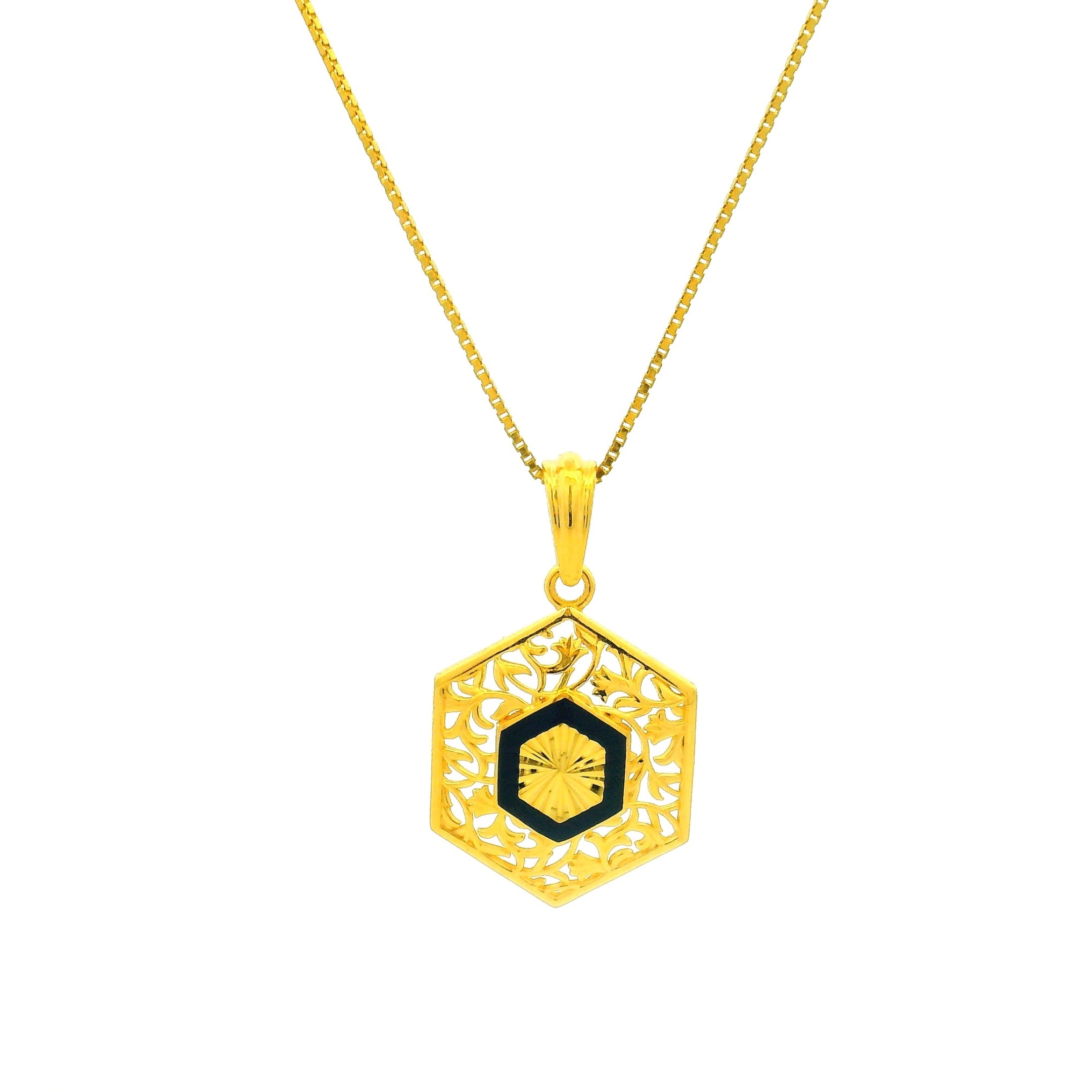 Gold Pendant Set
