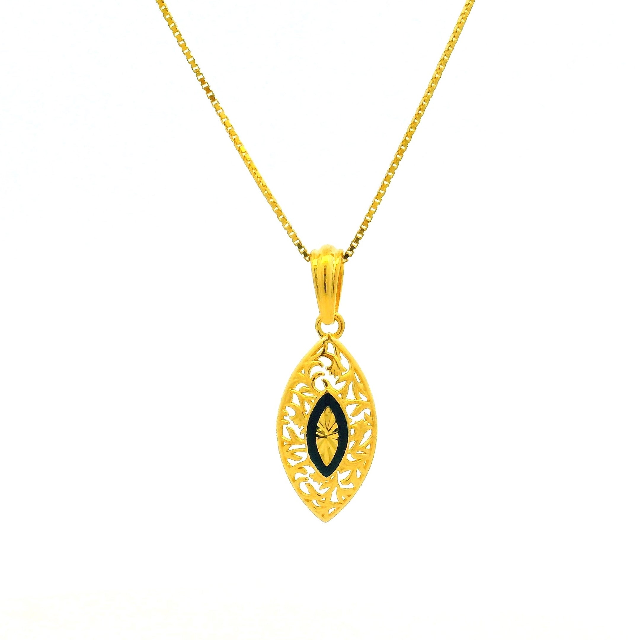 Gold Pendant Set