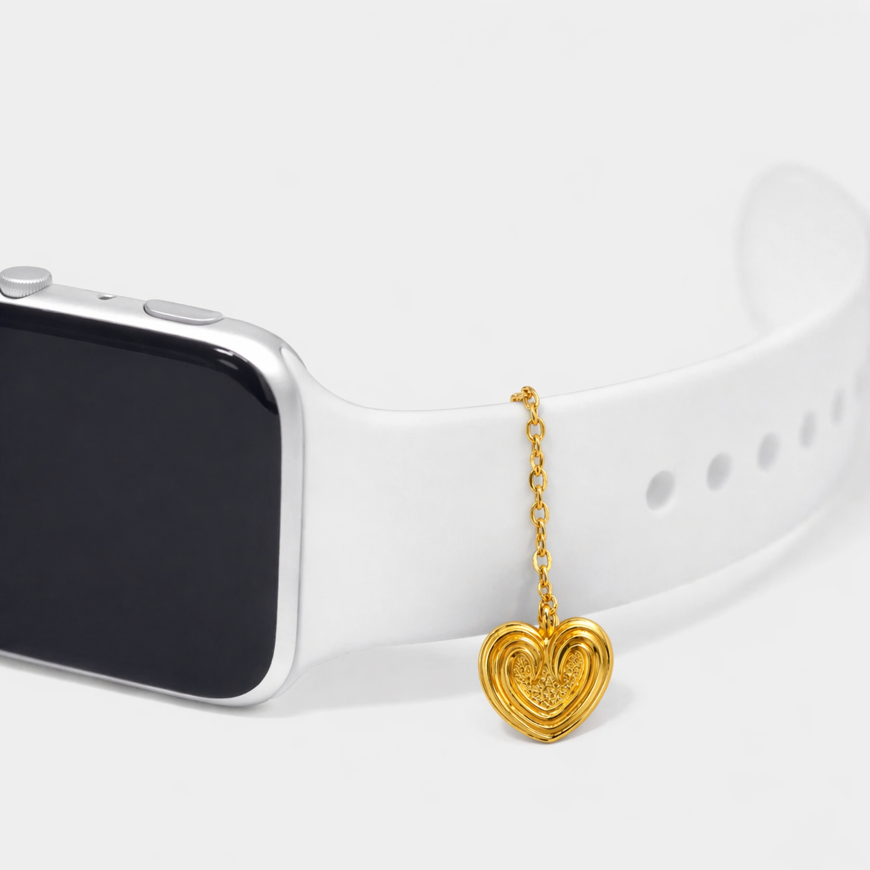 Heart Charm Gold Watch Charm