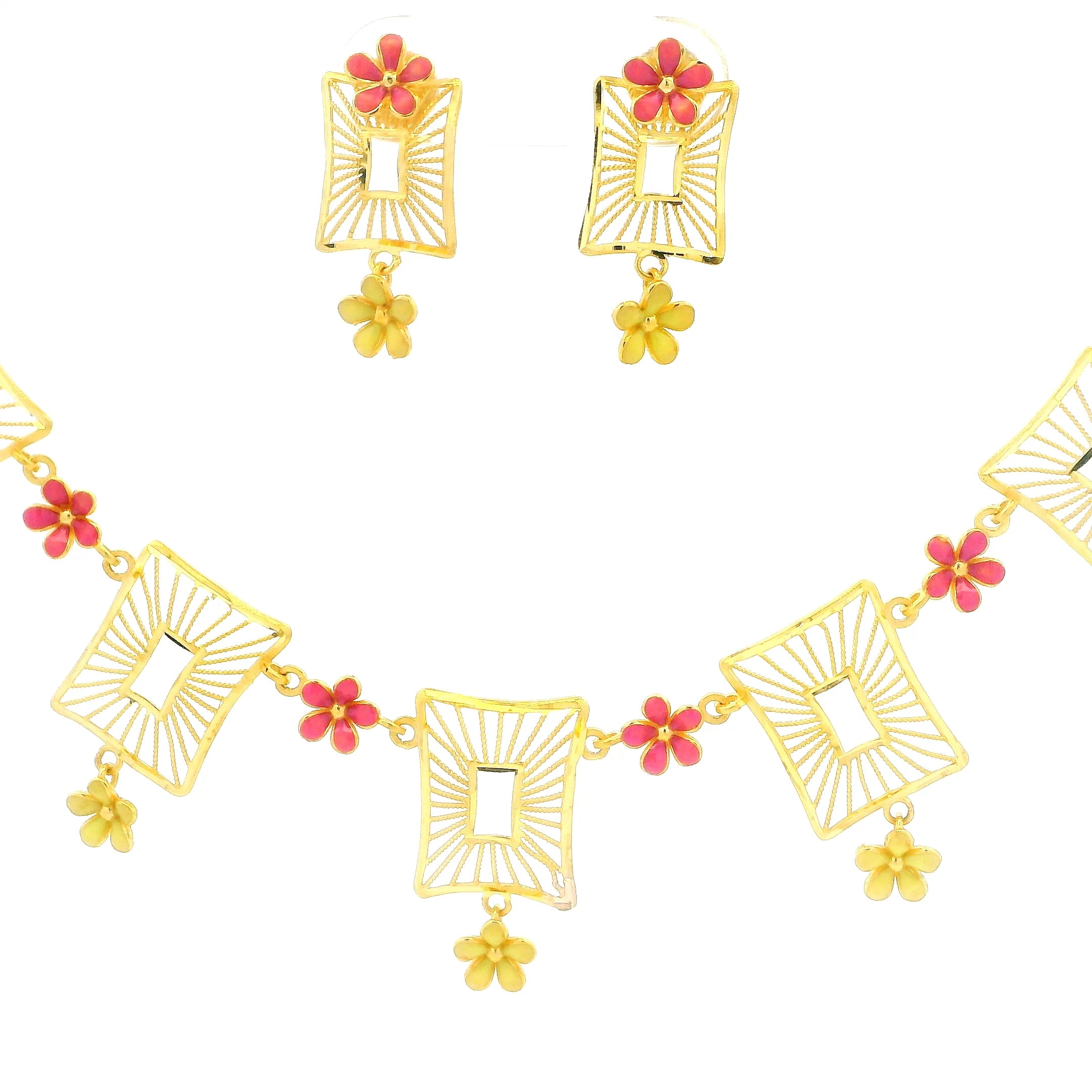 Gold Necklace Set
