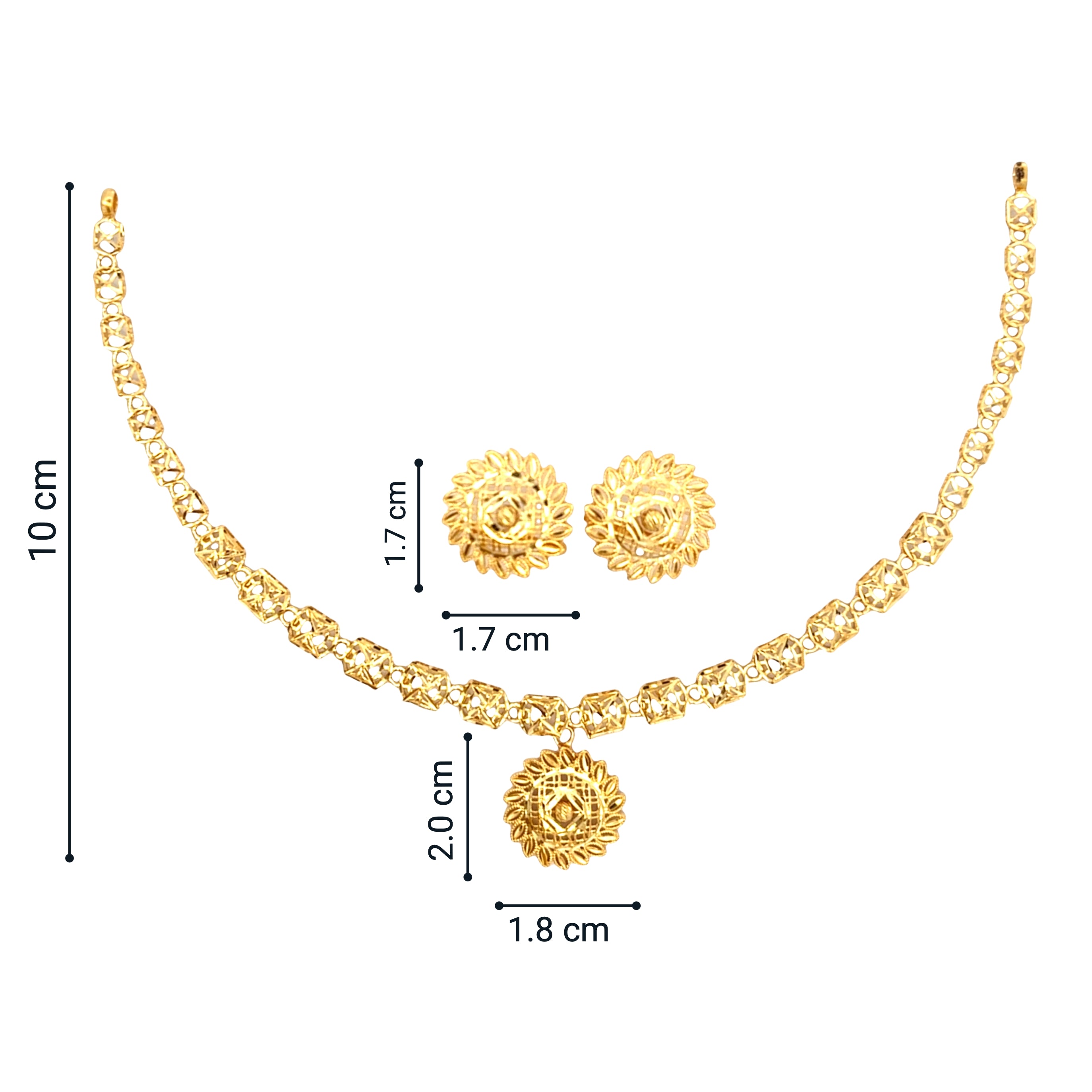 Gold Necklace Set