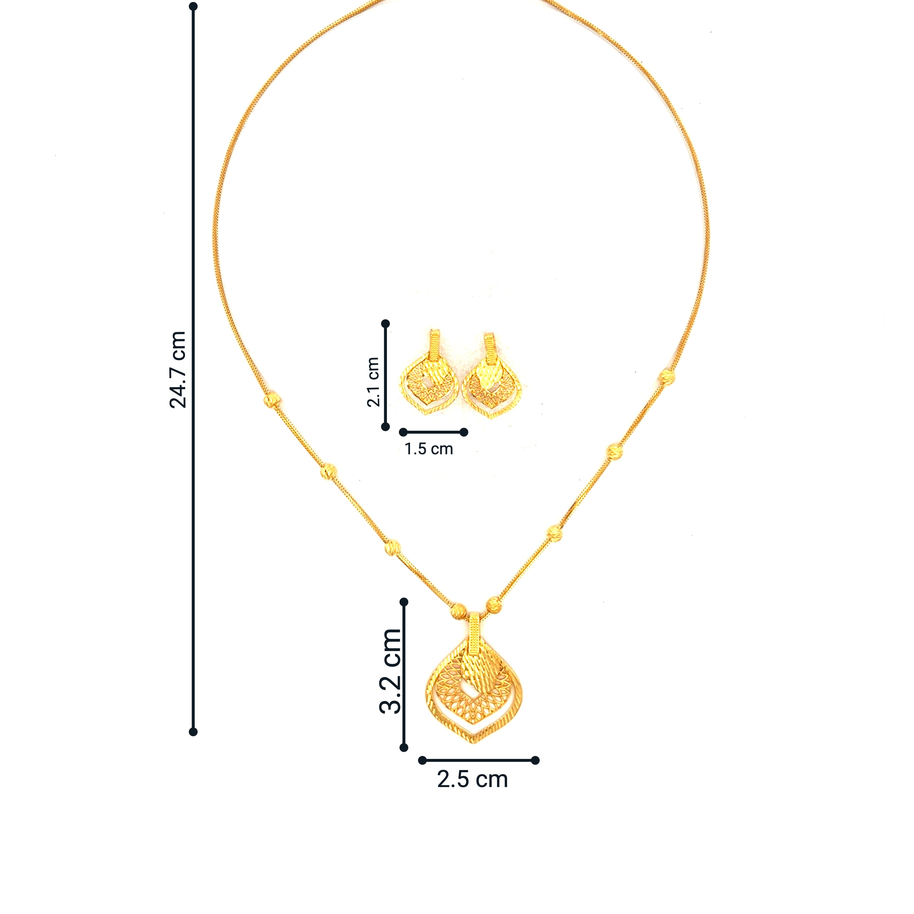 Gold Necklace Set
