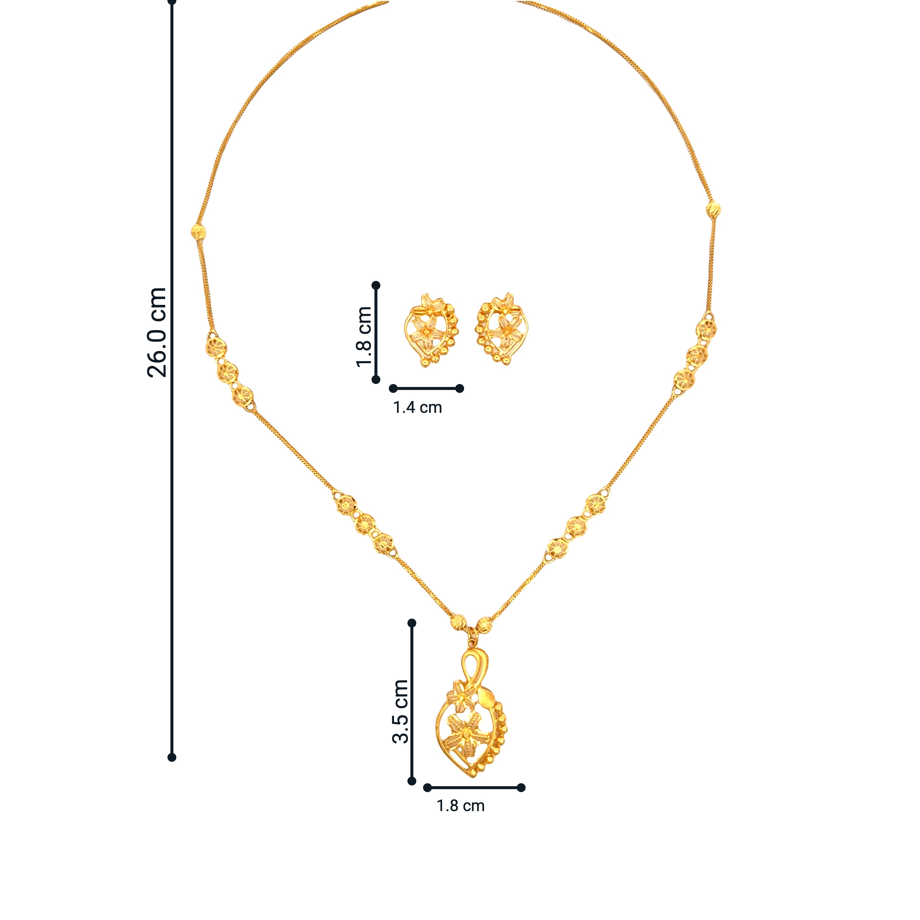 Gold Necklace Set