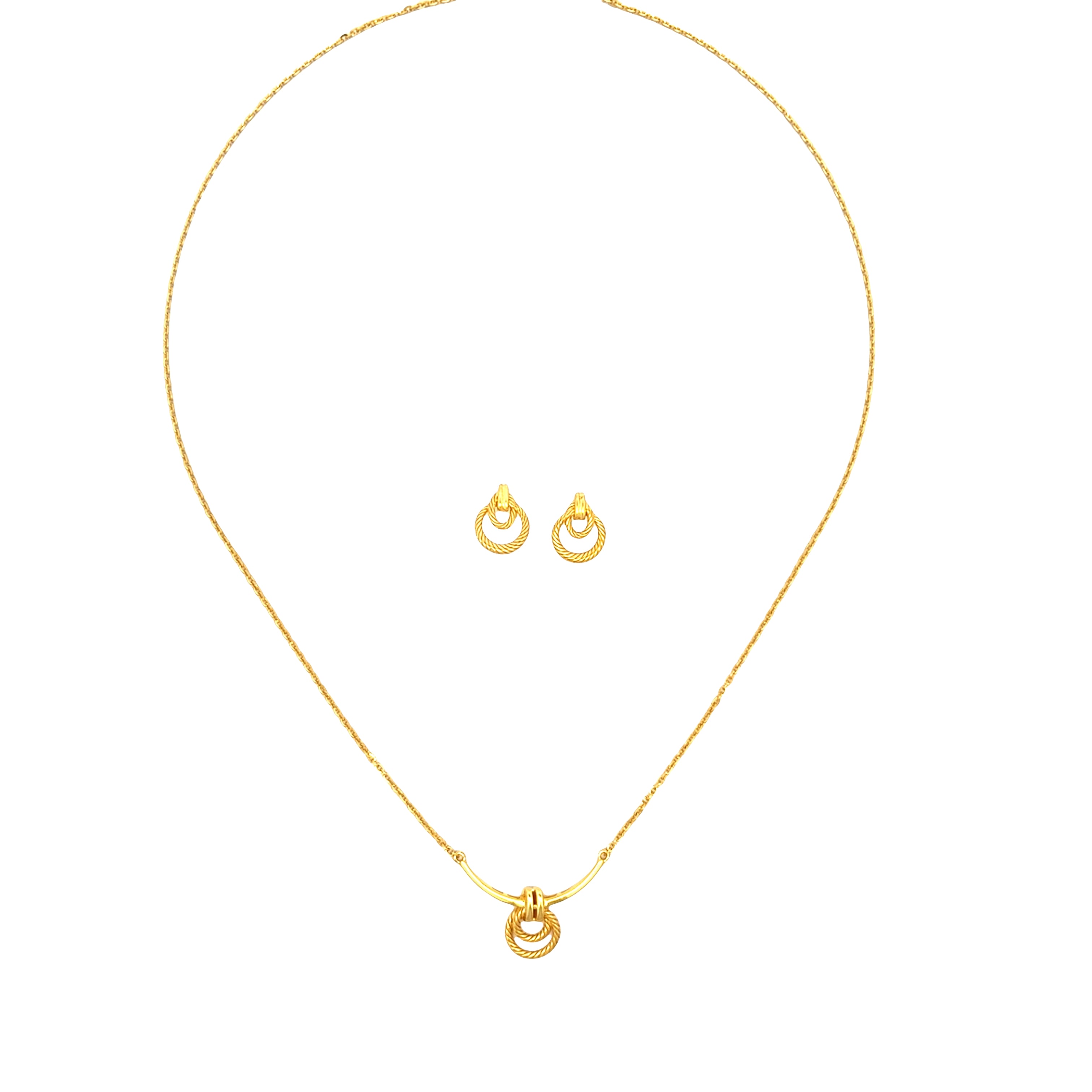 Gold Necklace Set