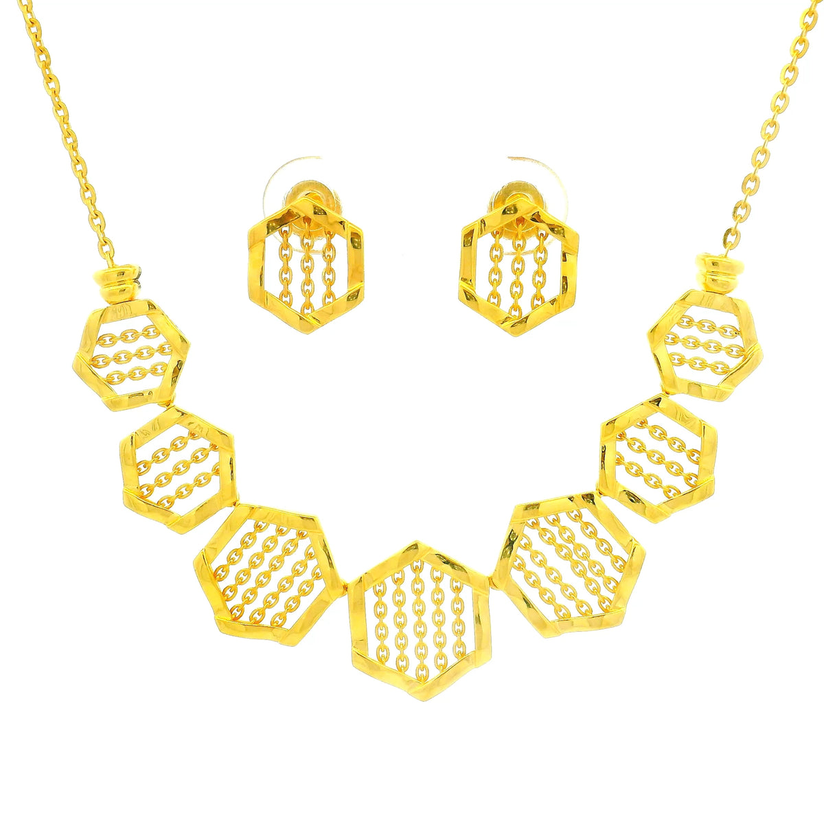 Gold Necklace Set