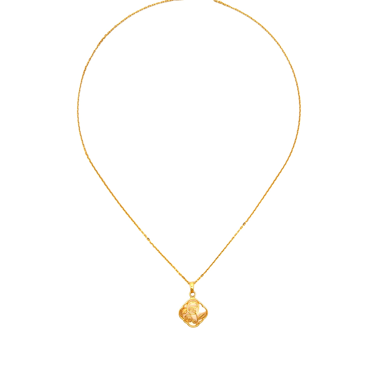 Floral Grace Gold Necklace