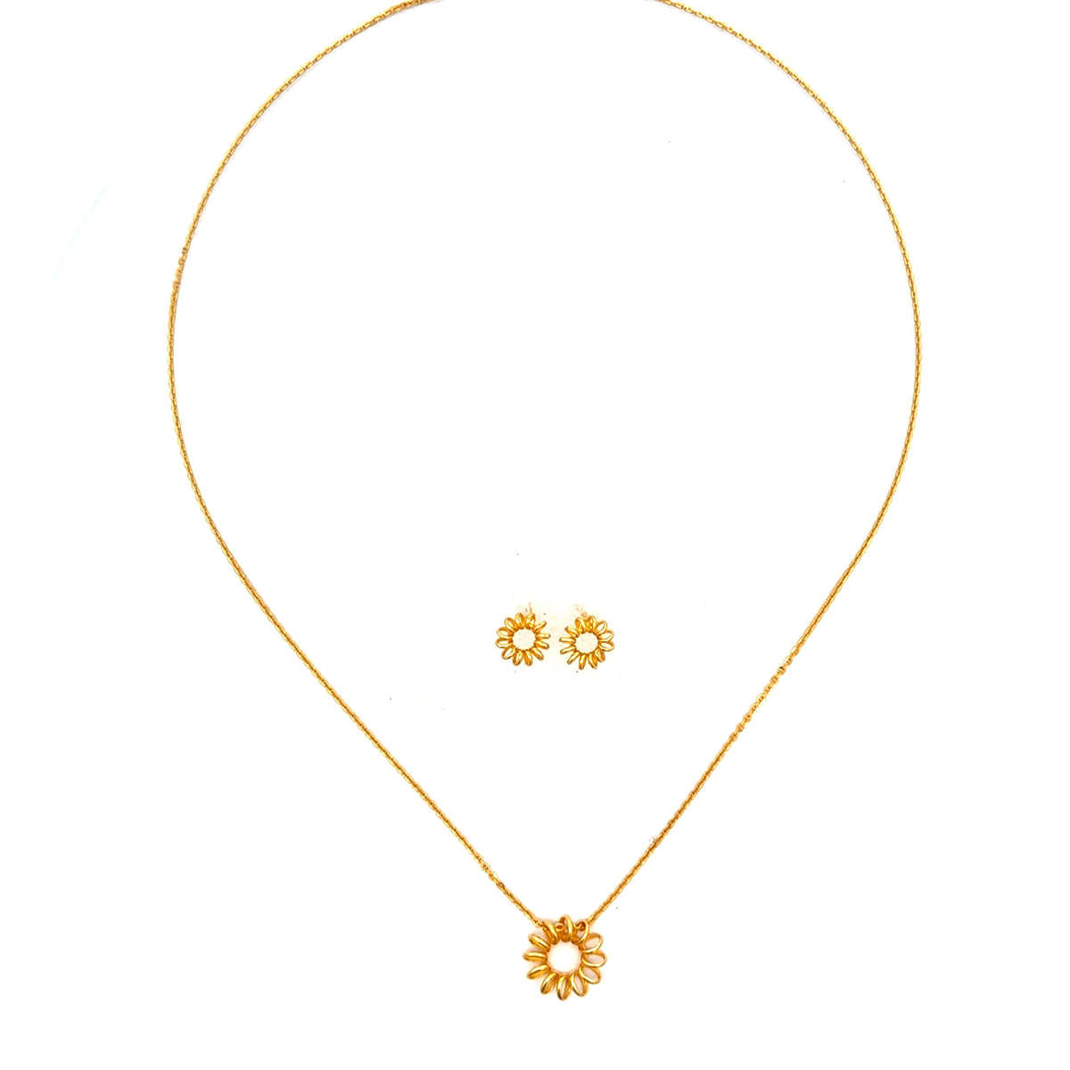 Golden Solara Radiance 9k Gold Necklace Set